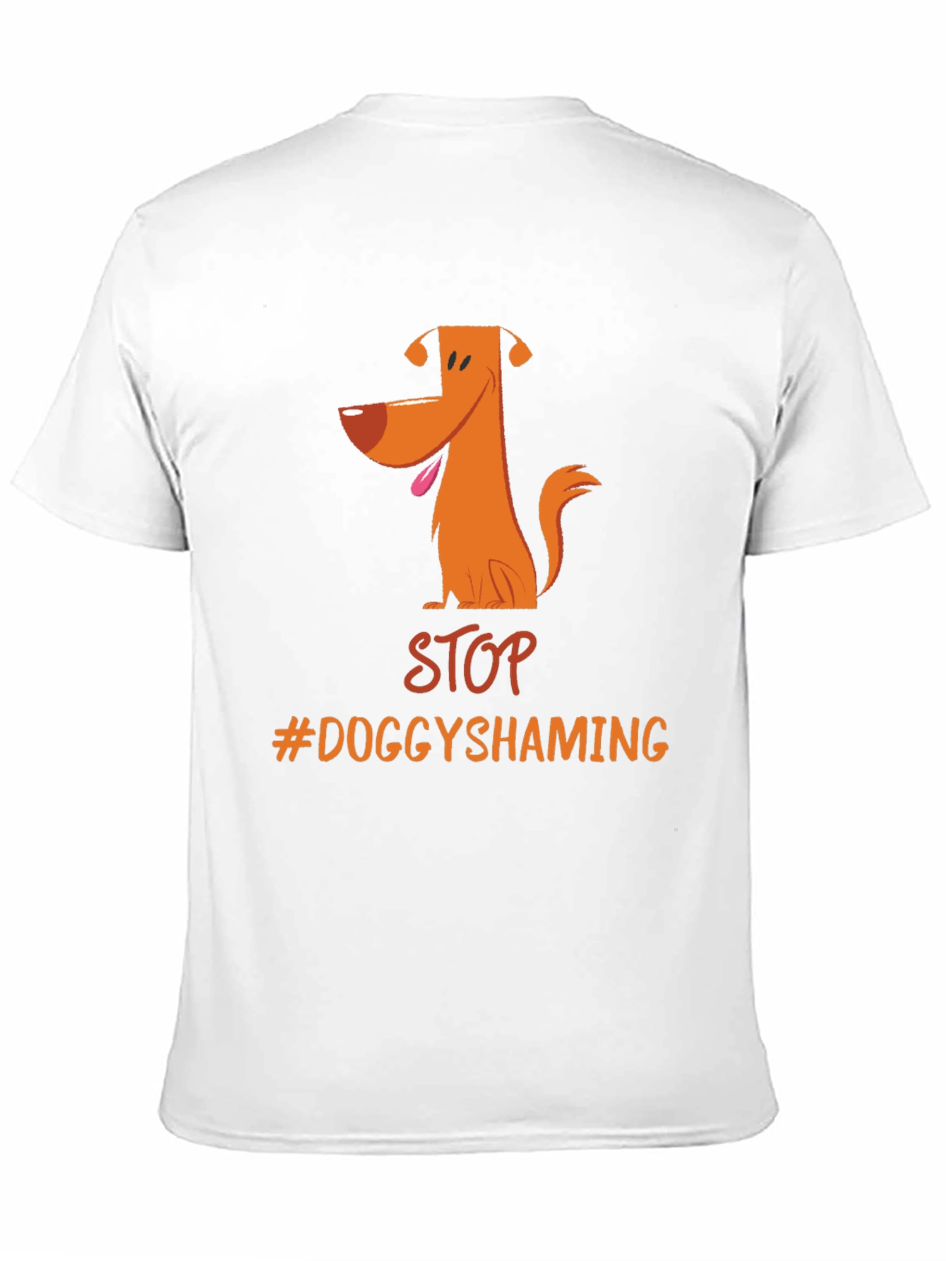 Stop Doggy Shaming T-Shirt - Black Cotton