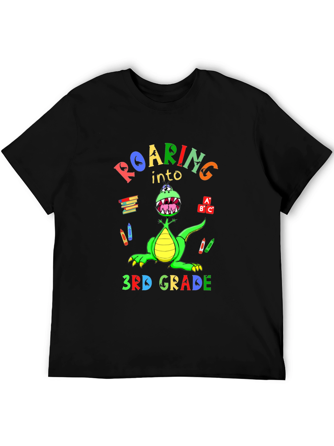 Roaring Into 3rd Grade Kids T-Shirt