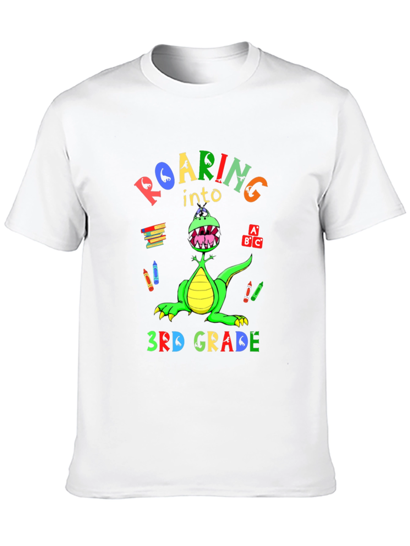 Roaring Into 3rd Grade Kids T-Shirt