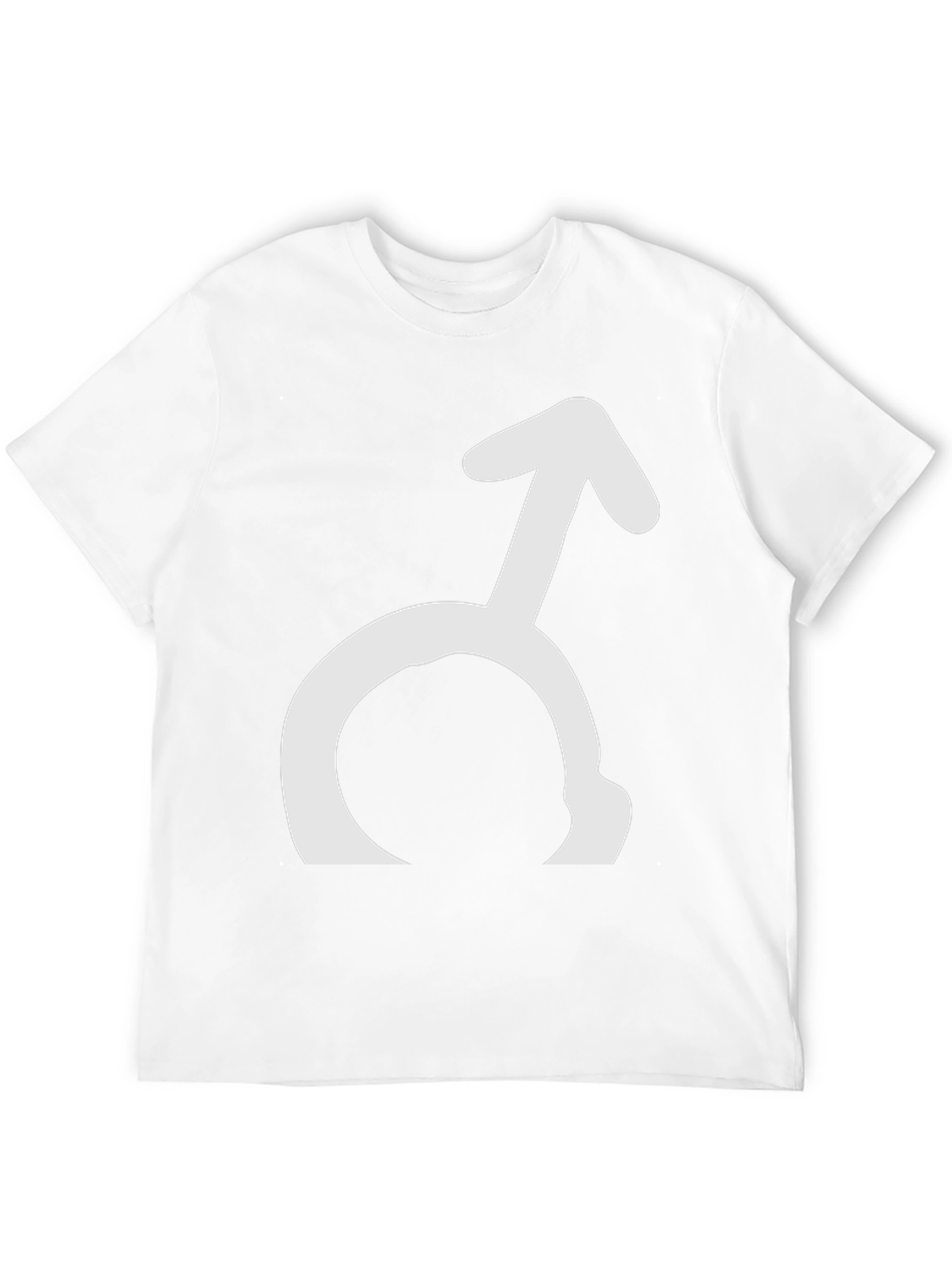 Mars Symbol Graphic Tee - Black Cotton T-Shirt