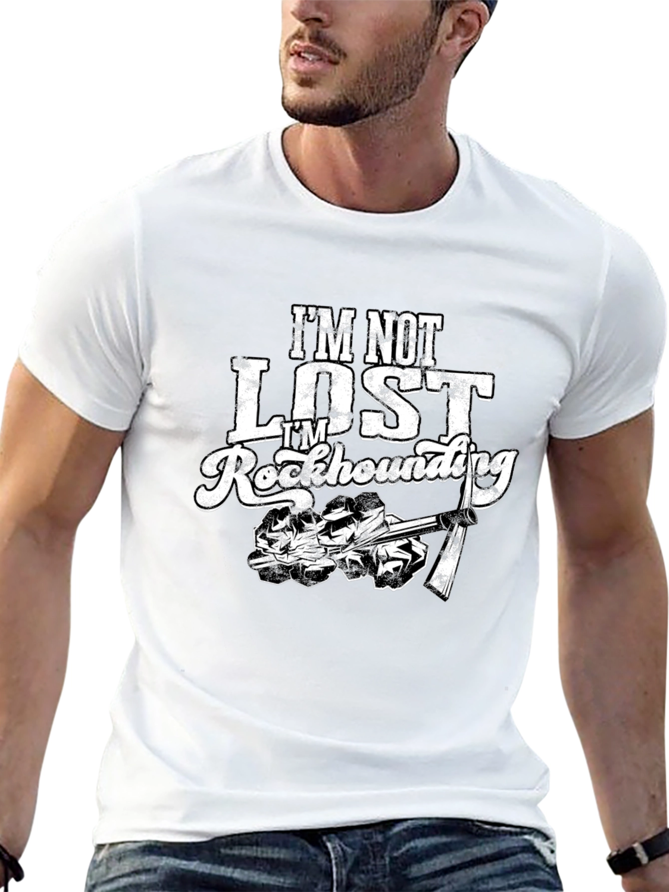 Im Not Lost Im Rockhounding Graphic Tee