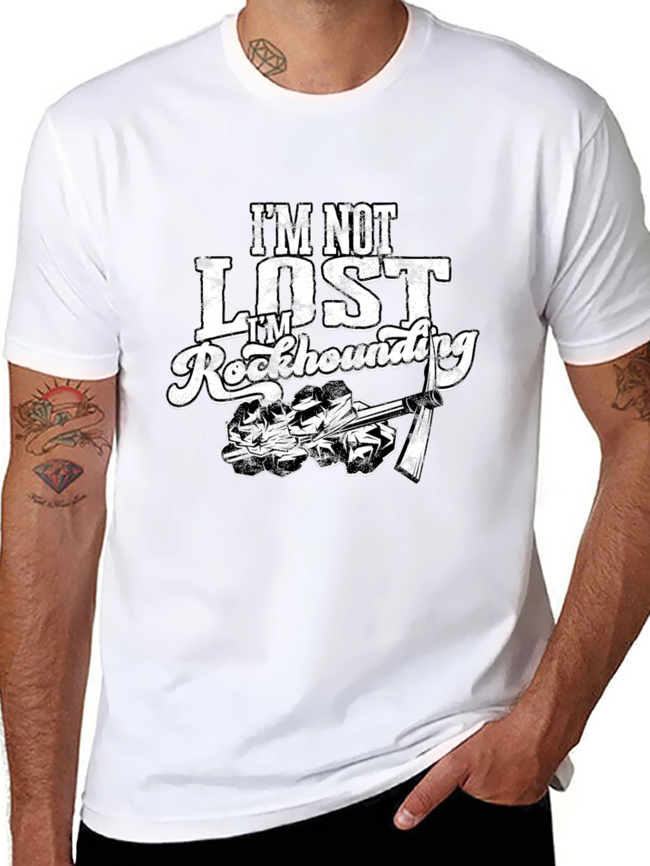 Im Not Lost Im Rockhounding Graphic Tee