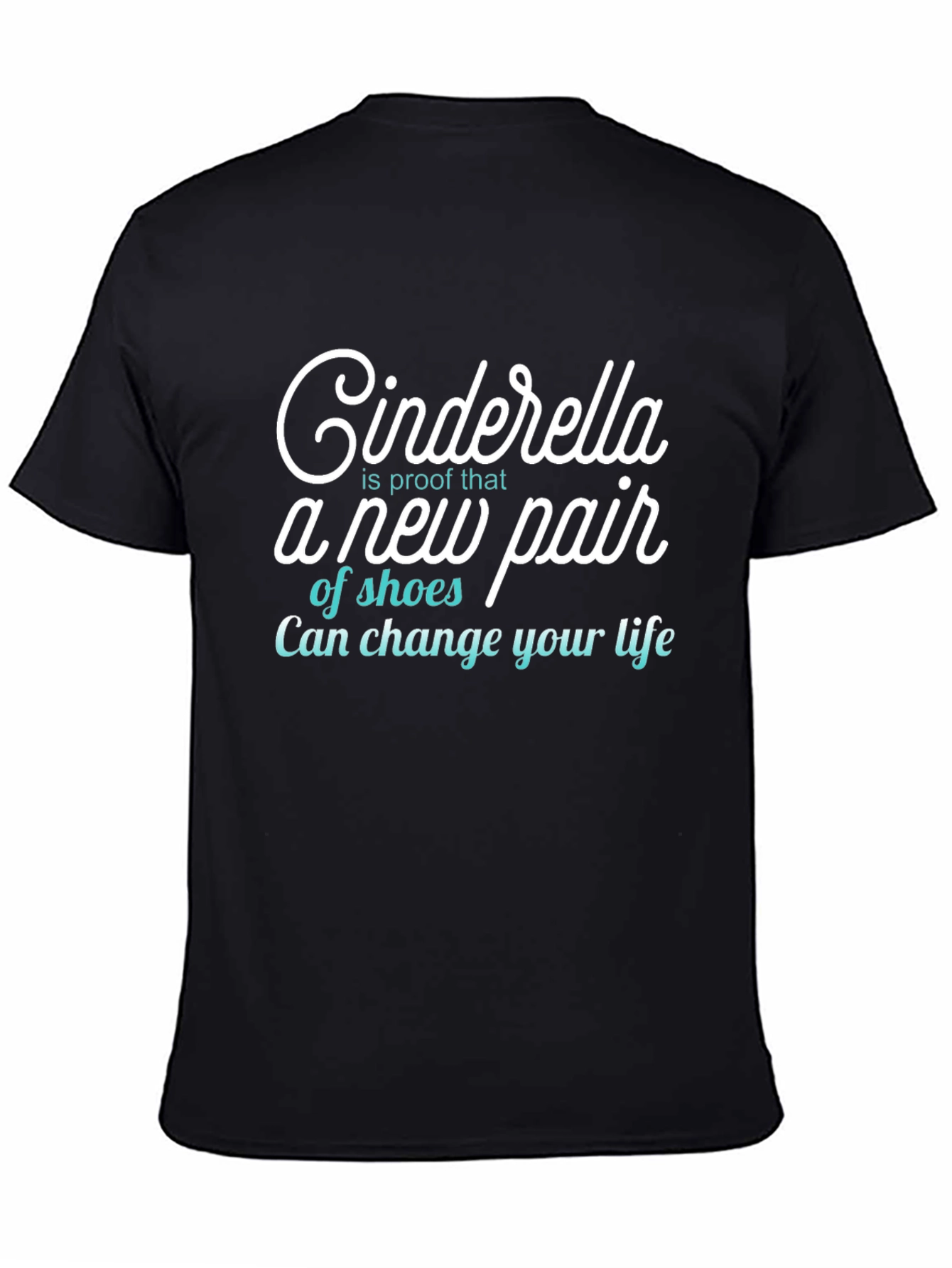 Cinderella Shoes T-Shirt Funny Womens Tee