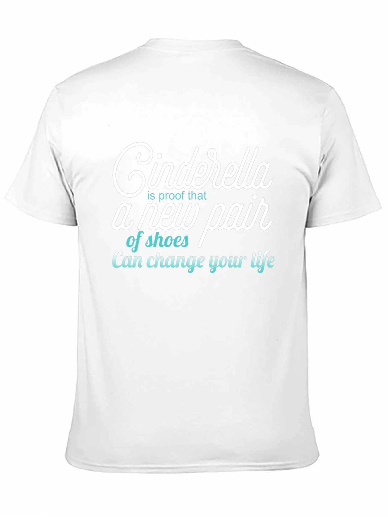 Cinderella Shoes T-Shirt Funny Womens Tee