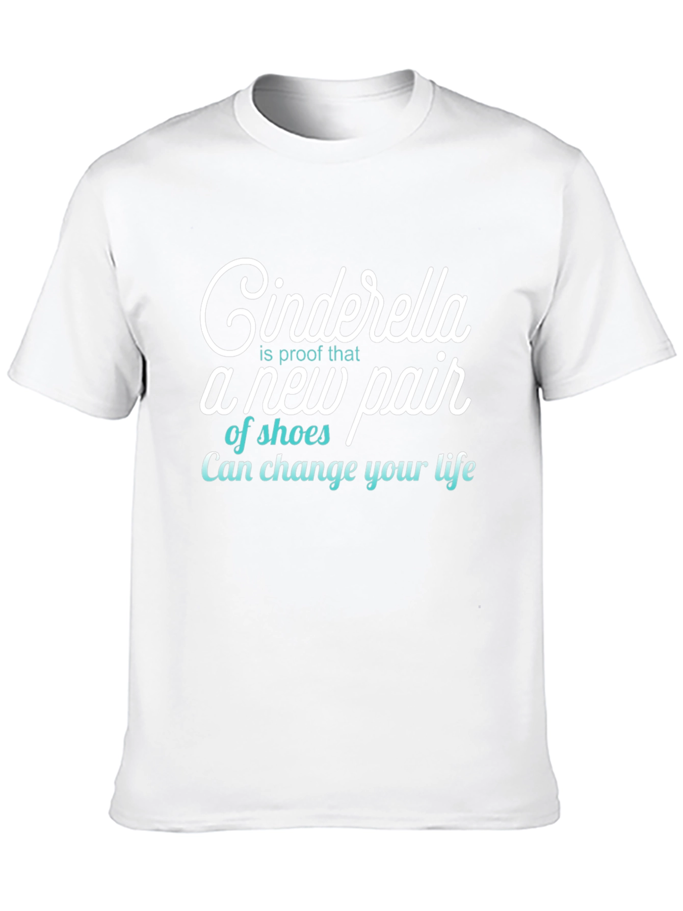 Cinderella Shoes T-Shirt Funny Womens Tee