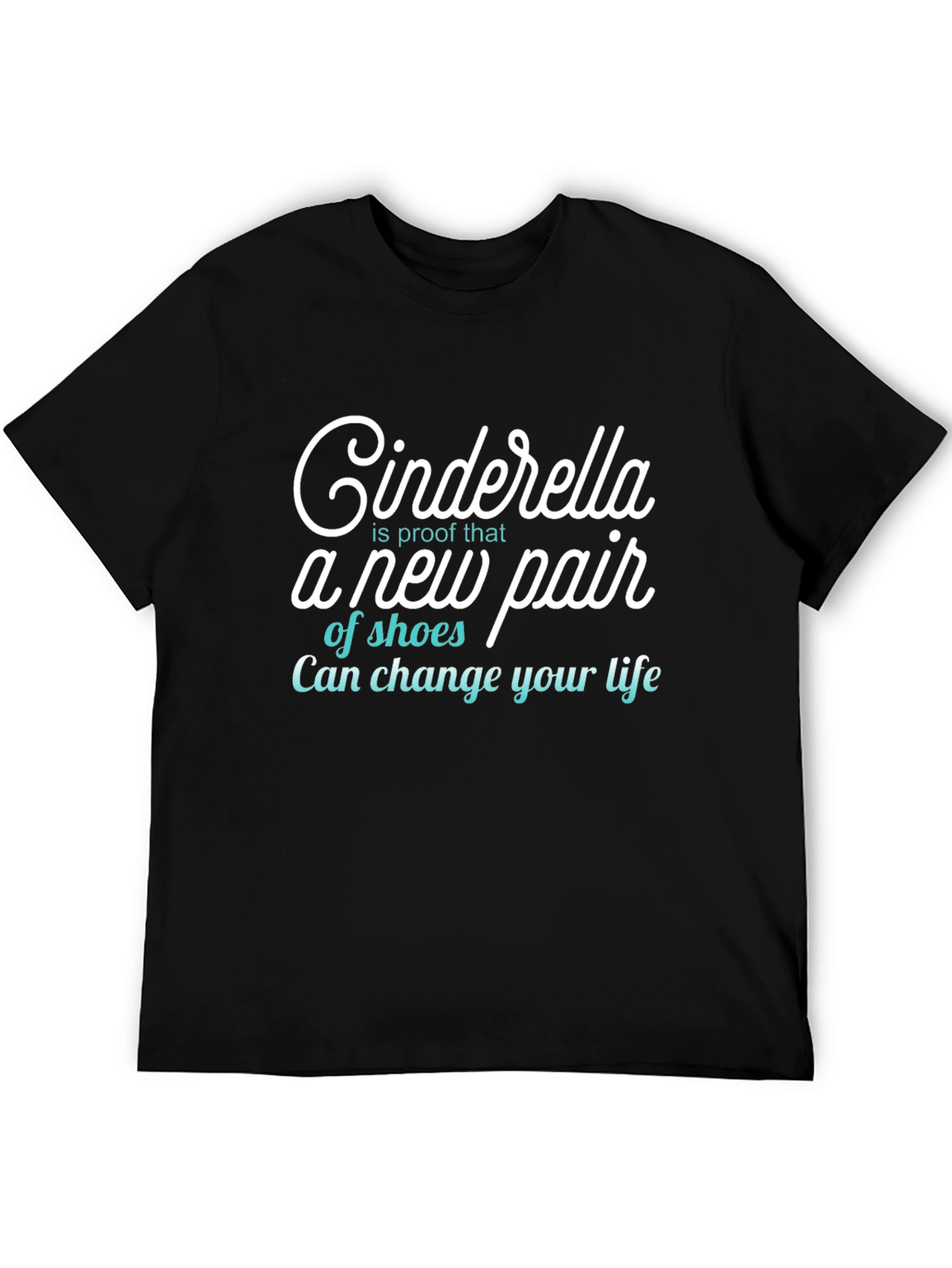 Cinderella Shoes T-Shirt Funny Womens Tee