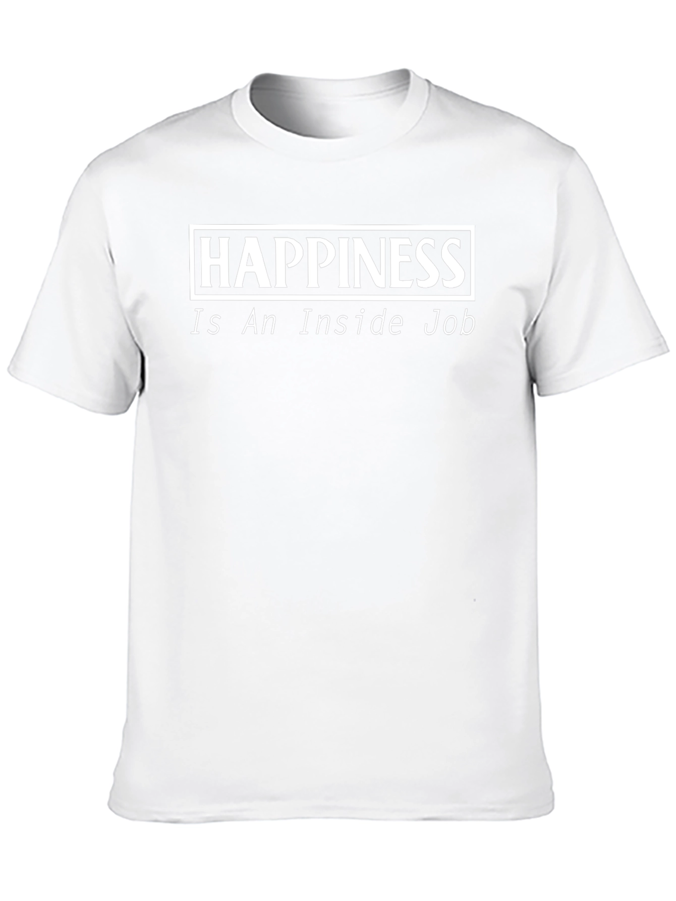 Happiness Inside Job Black T-Shirt