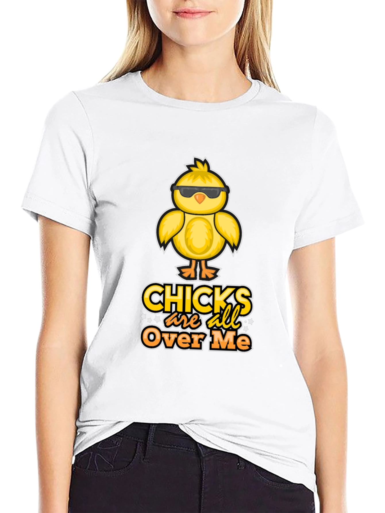 Cool Chicks Over Me Black T-Shirt
