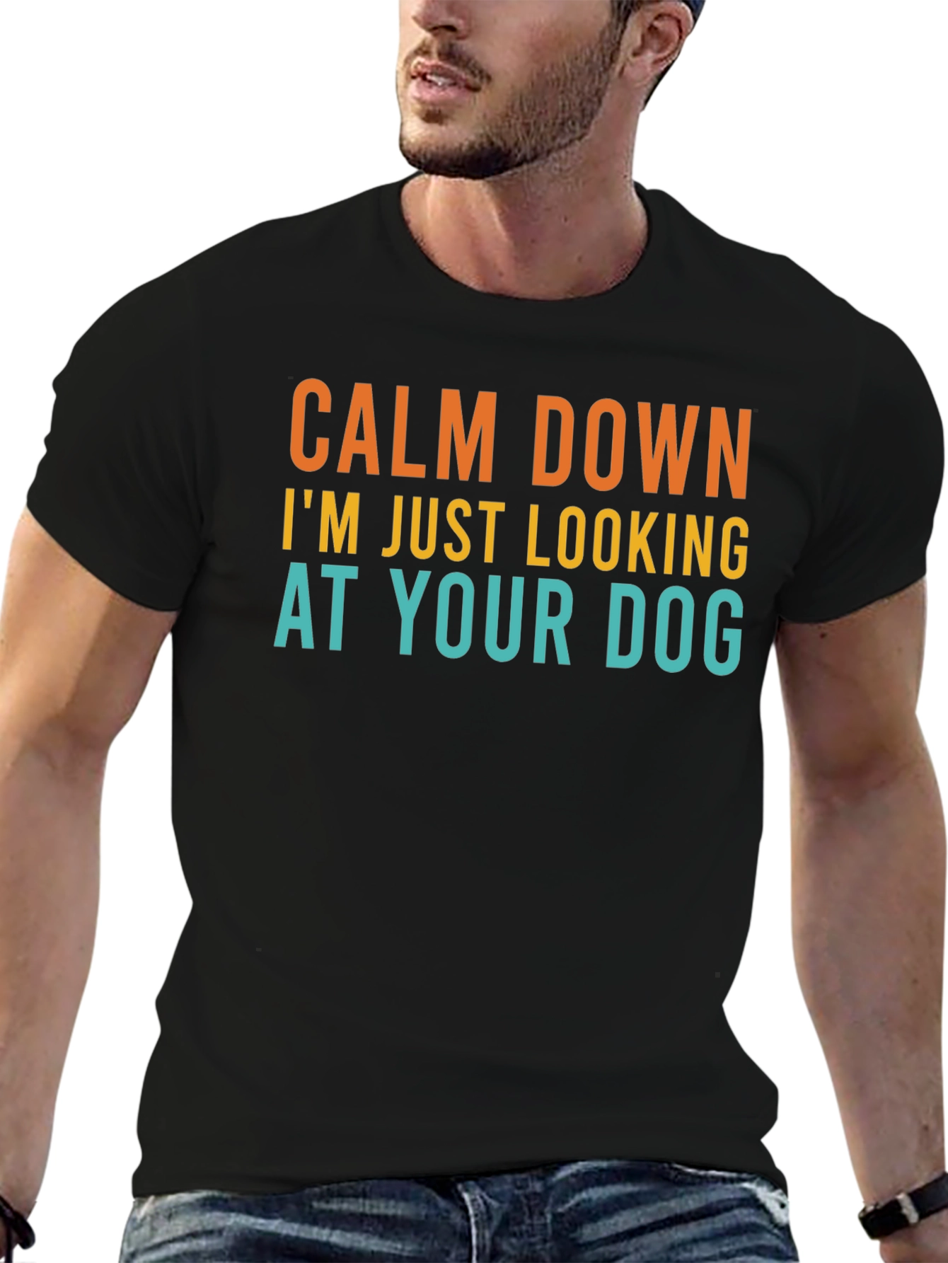 Calm Down Dog Lover T-Shirt - Funny Graphic Tee