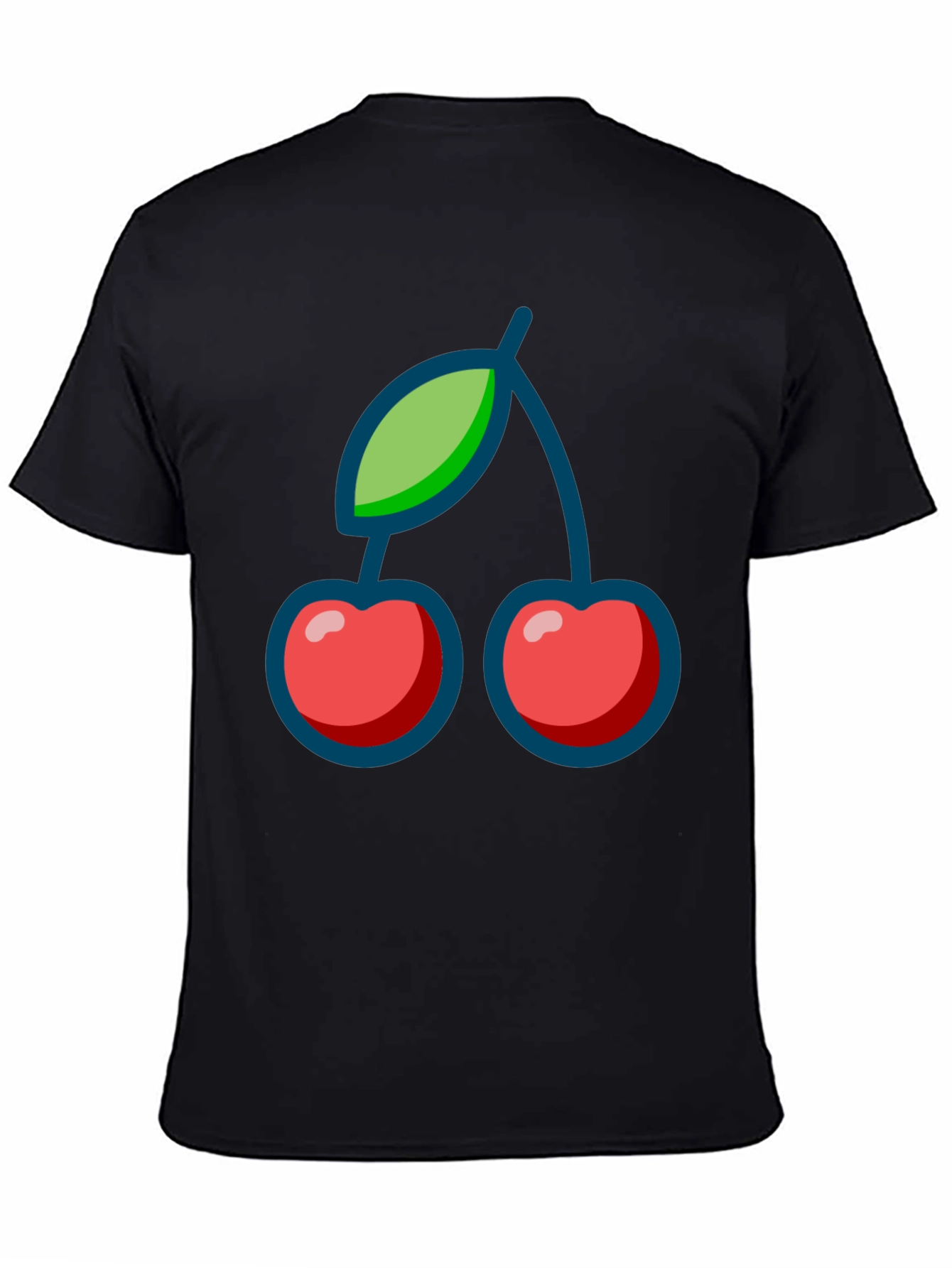 Cherry Graphic Tee - Classic Black