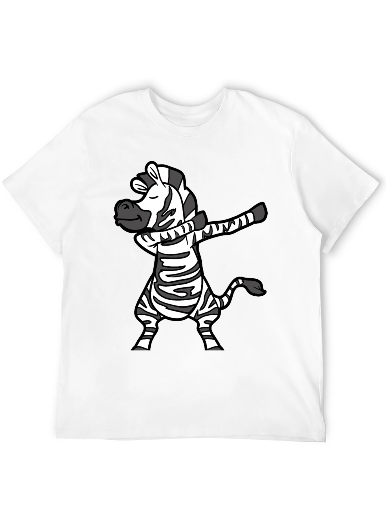 Dabbing Zebra Graphic Tee - Fun & Stylish T-Shirt