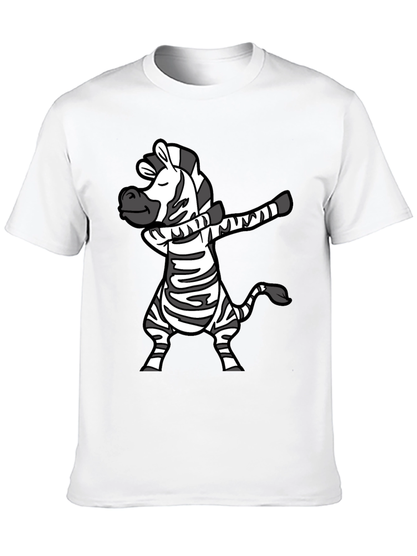Dabbing Zebra Graphic Tee - Fun & Stylish T-Shirt