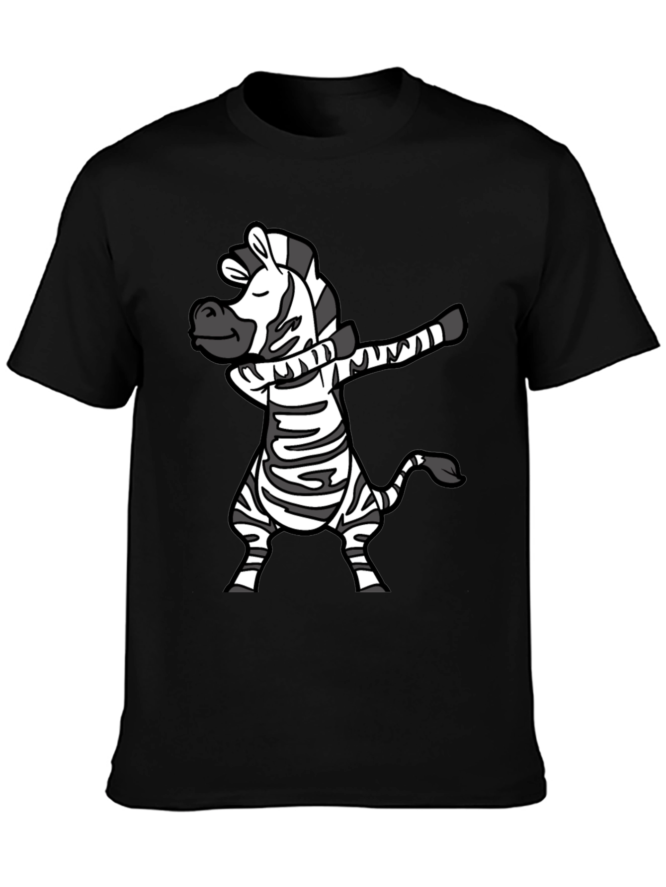 Dabbing Zebra Graphic Tee - Fun & Stylish T-Shirt