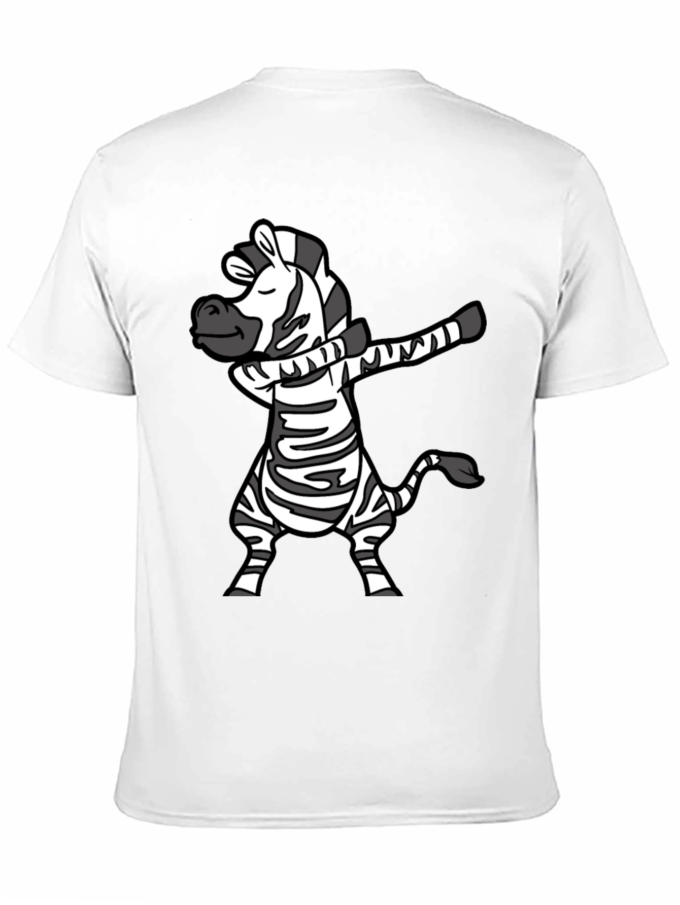 Dabbing Zebra Graphic Tee - Fun & Stylish T-Shirt
