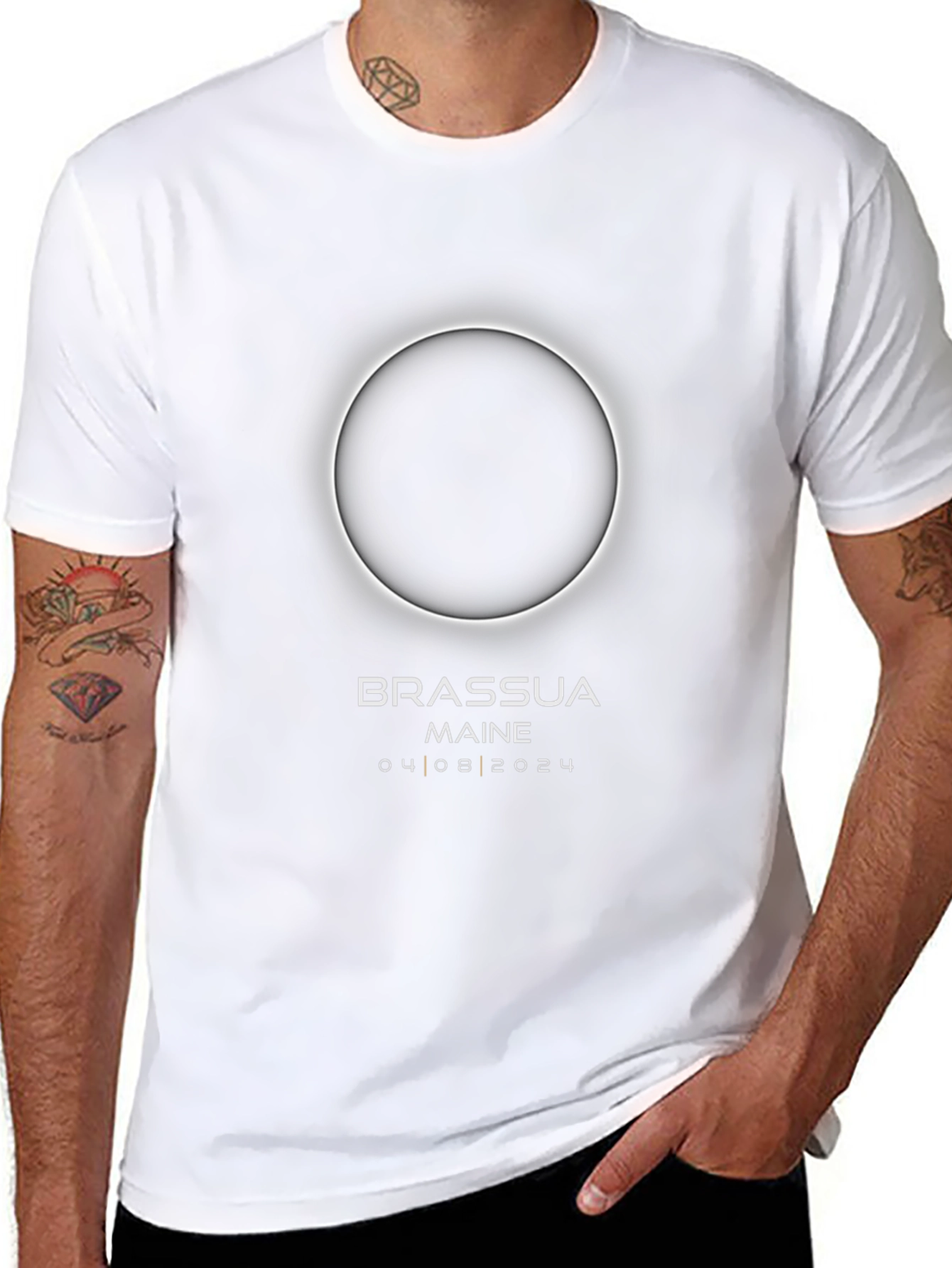 Brassua Maine Eclipse 2024 T-Shirt