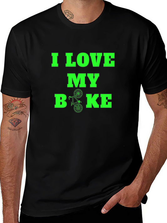 I Love My Bike Graphic Tee - Black