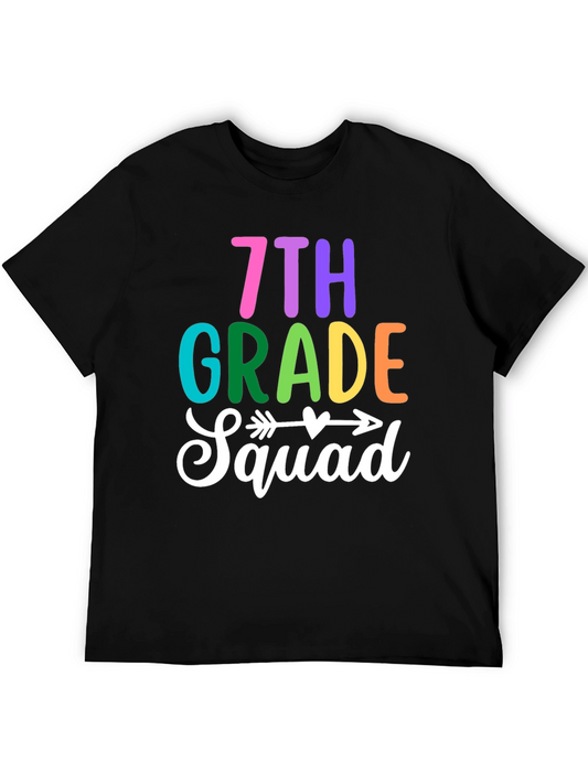 7th Grade Squad T-Shirt - Colorful Back to School Tee