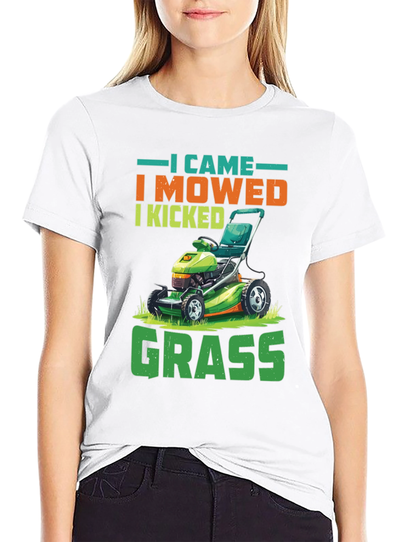 I Came I Mowed Funny Lawn Mowing T-Shirt
