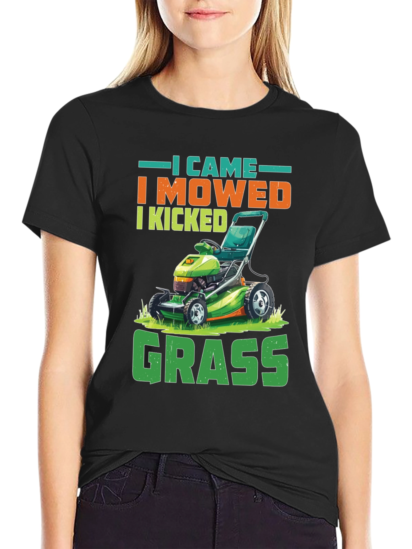 I Came I Mowed Funny Lawn Mowing T-Shirt