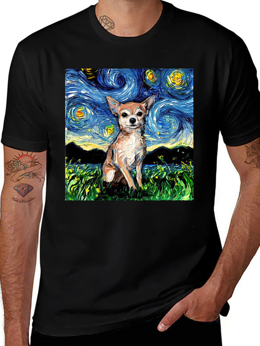 Starry Chihuahua T-Shirt - Artistic Dog Tee