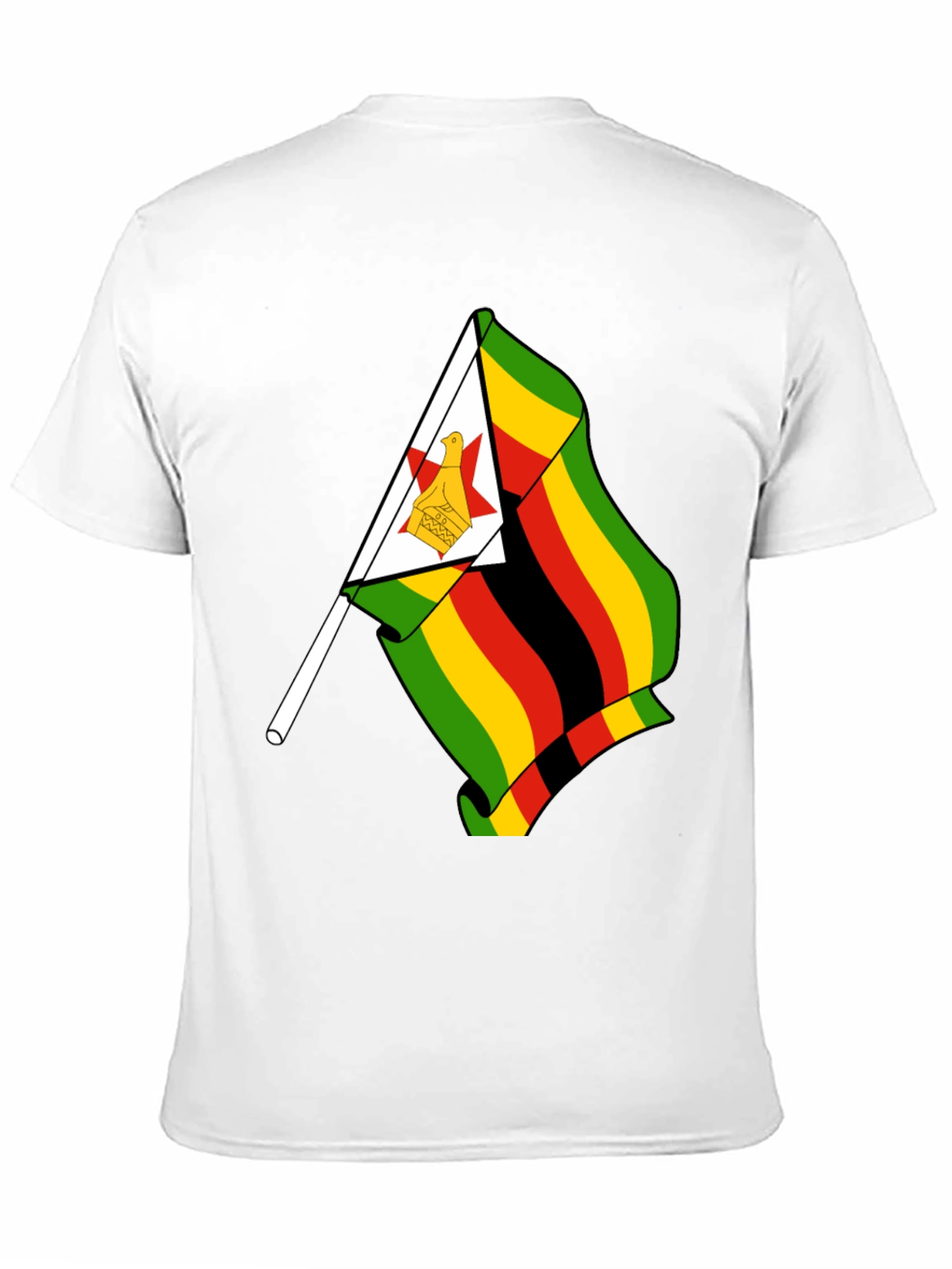 Zimbabwe Flag T-Shirt - Mens Graphic Tee