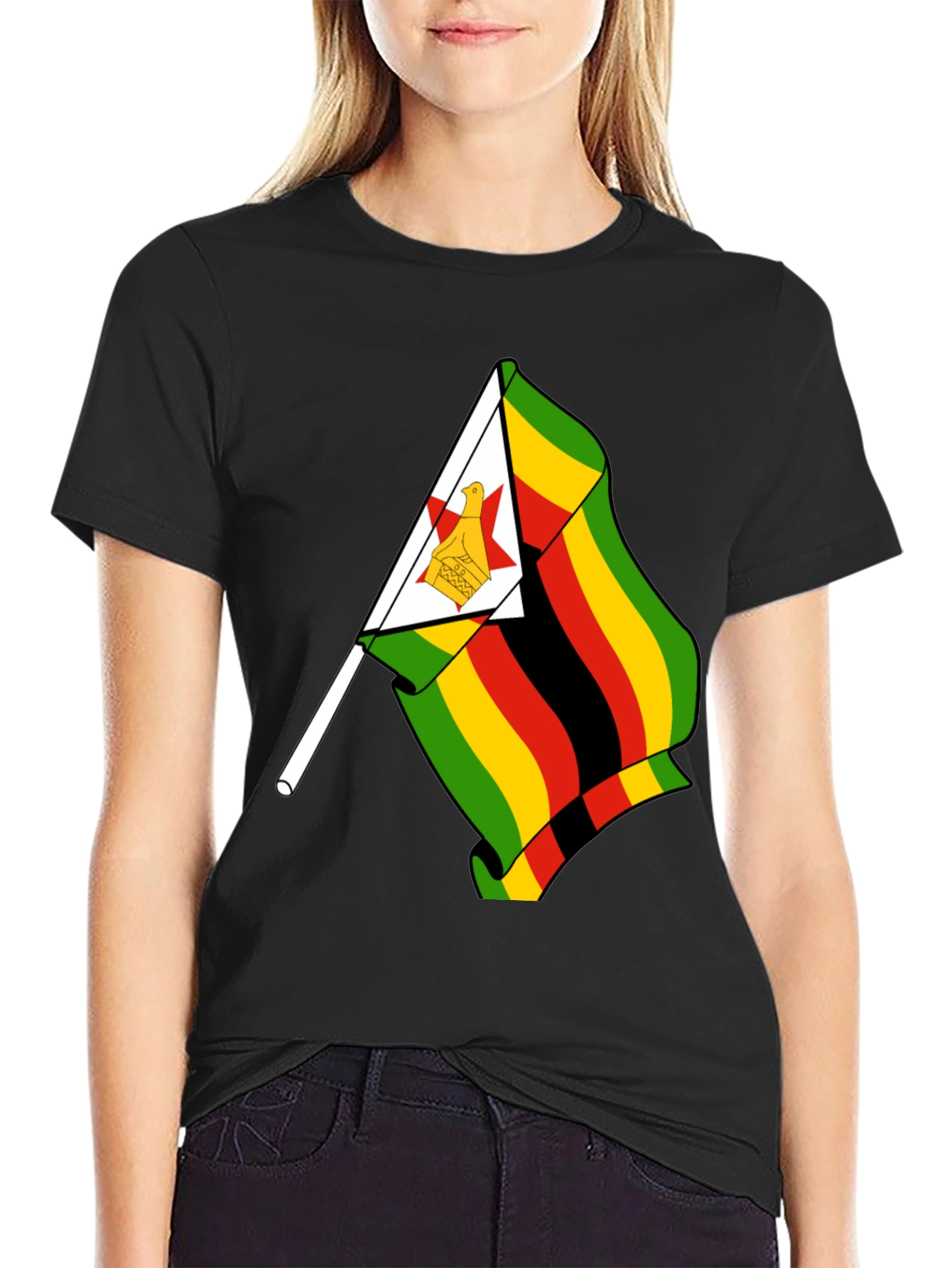 Zimbabwe Flag T-Shirt - Mens Graphic Tee