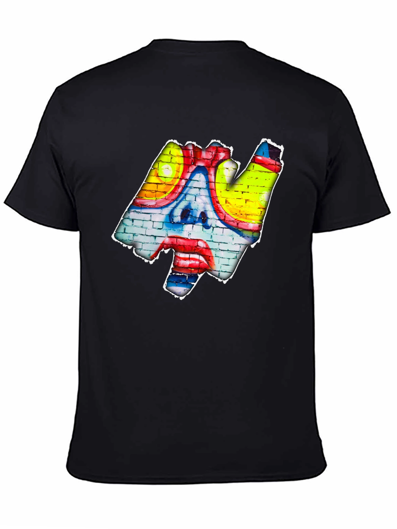 Graffiti Clown Face T-Shirt - Urban Art Style
