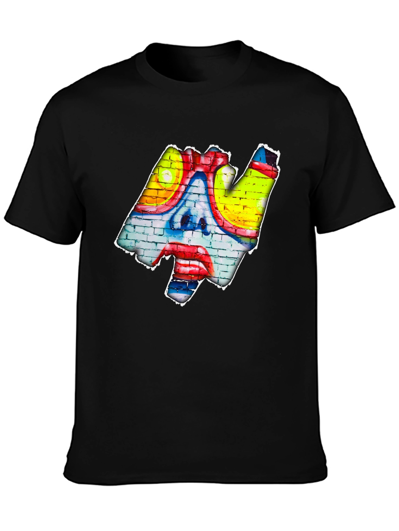 Graffiti Clown Face T-Shirt - Urban Art Style