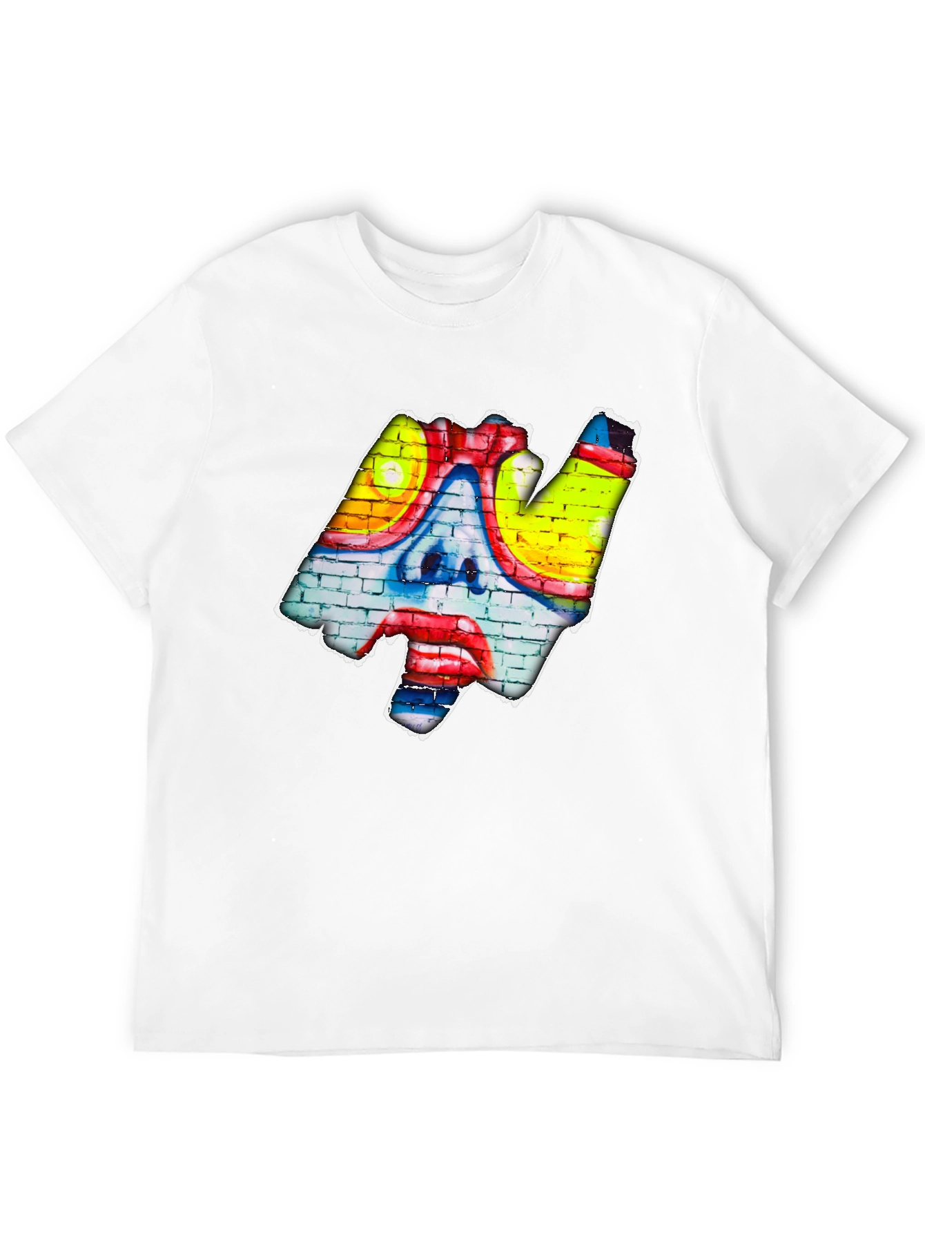 Graffiti Clown Face T-Shirt - Urban Art Style