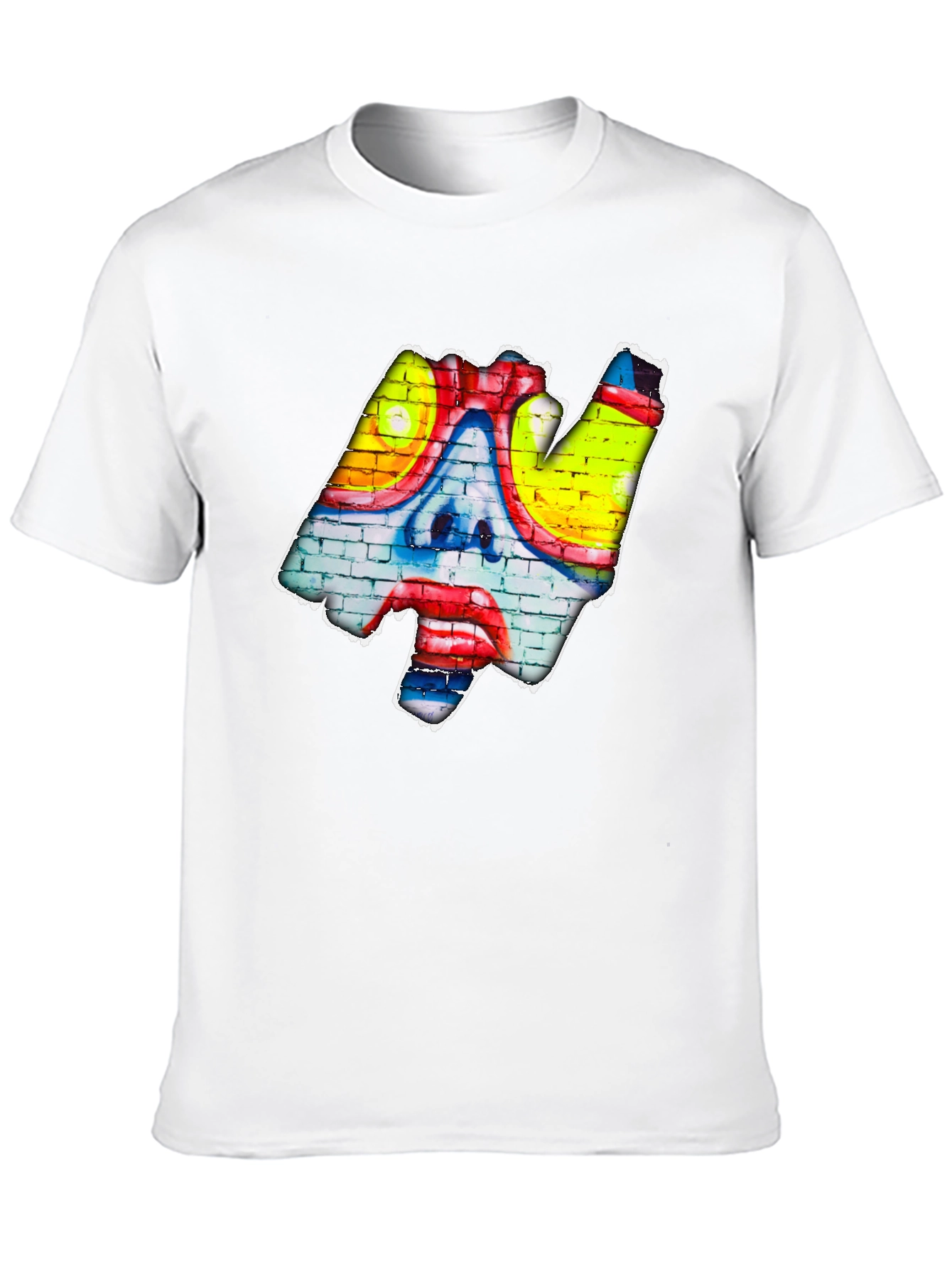 Graffiti Clown Face T-Shirt - Urban Art Style