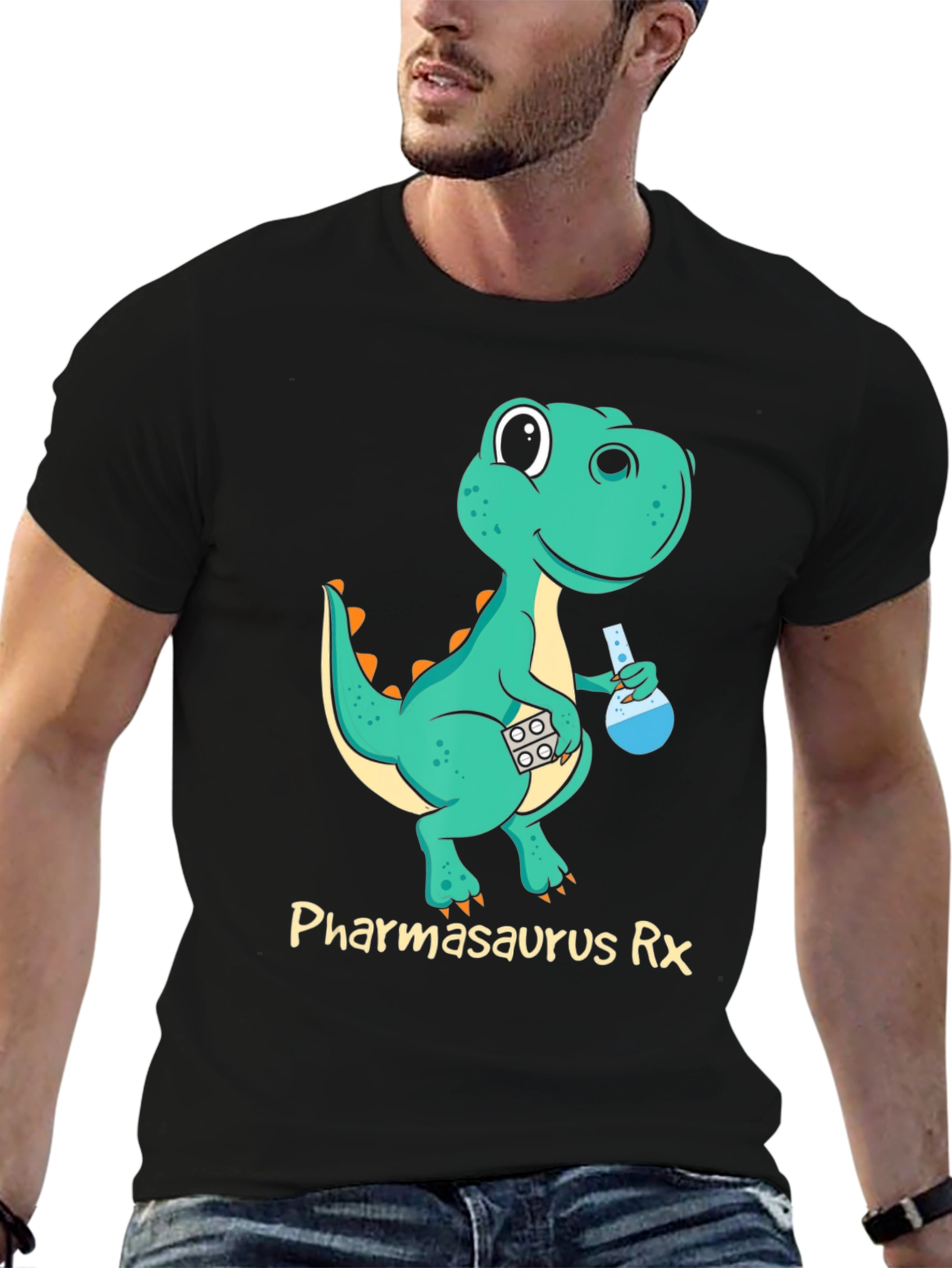 Pharmasaurus Rex T-Shirt - Pharmacy Dino Tee