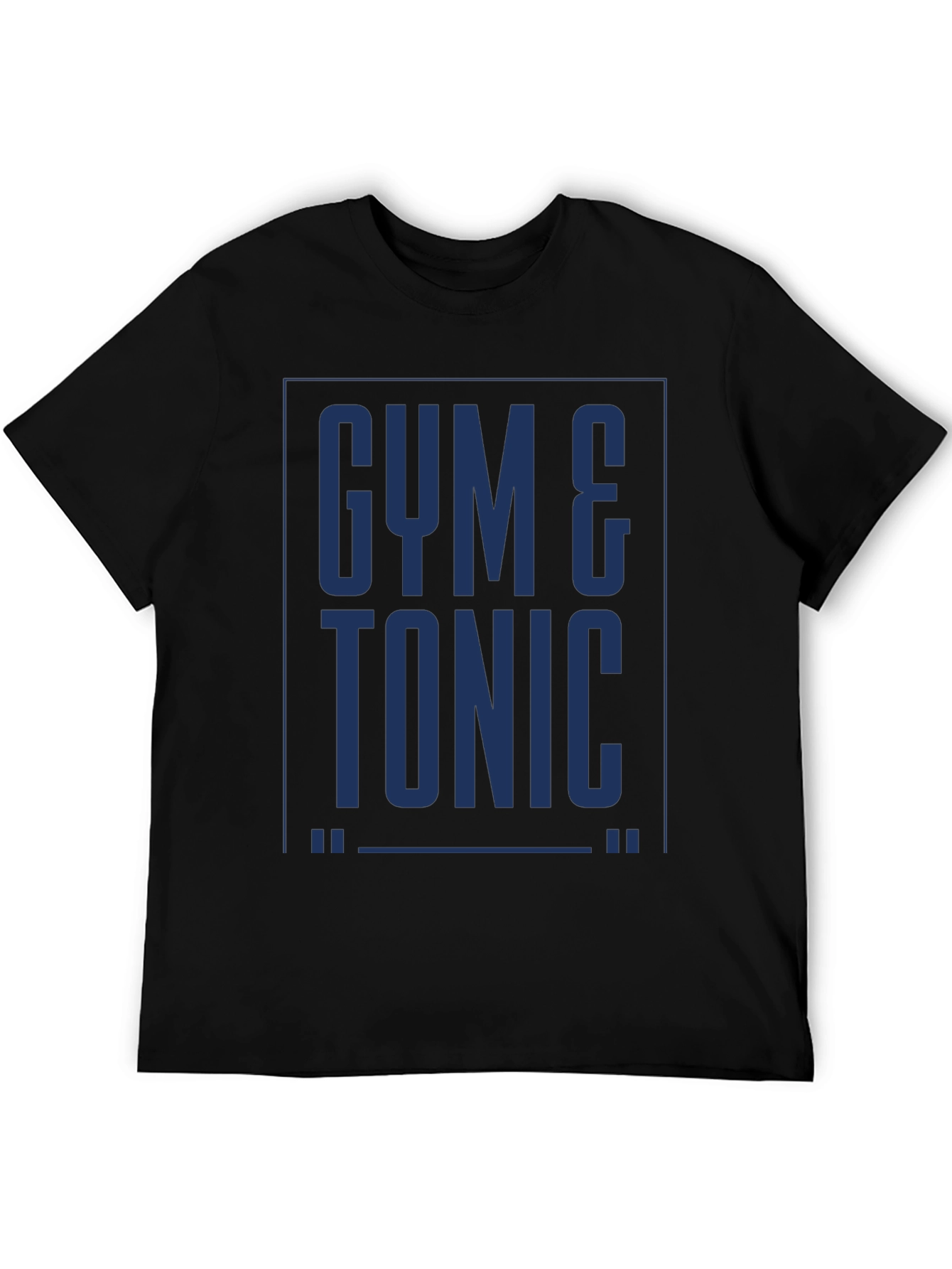 Gym & Tonic Graphic Tee - Black Cotton T-Shirt
