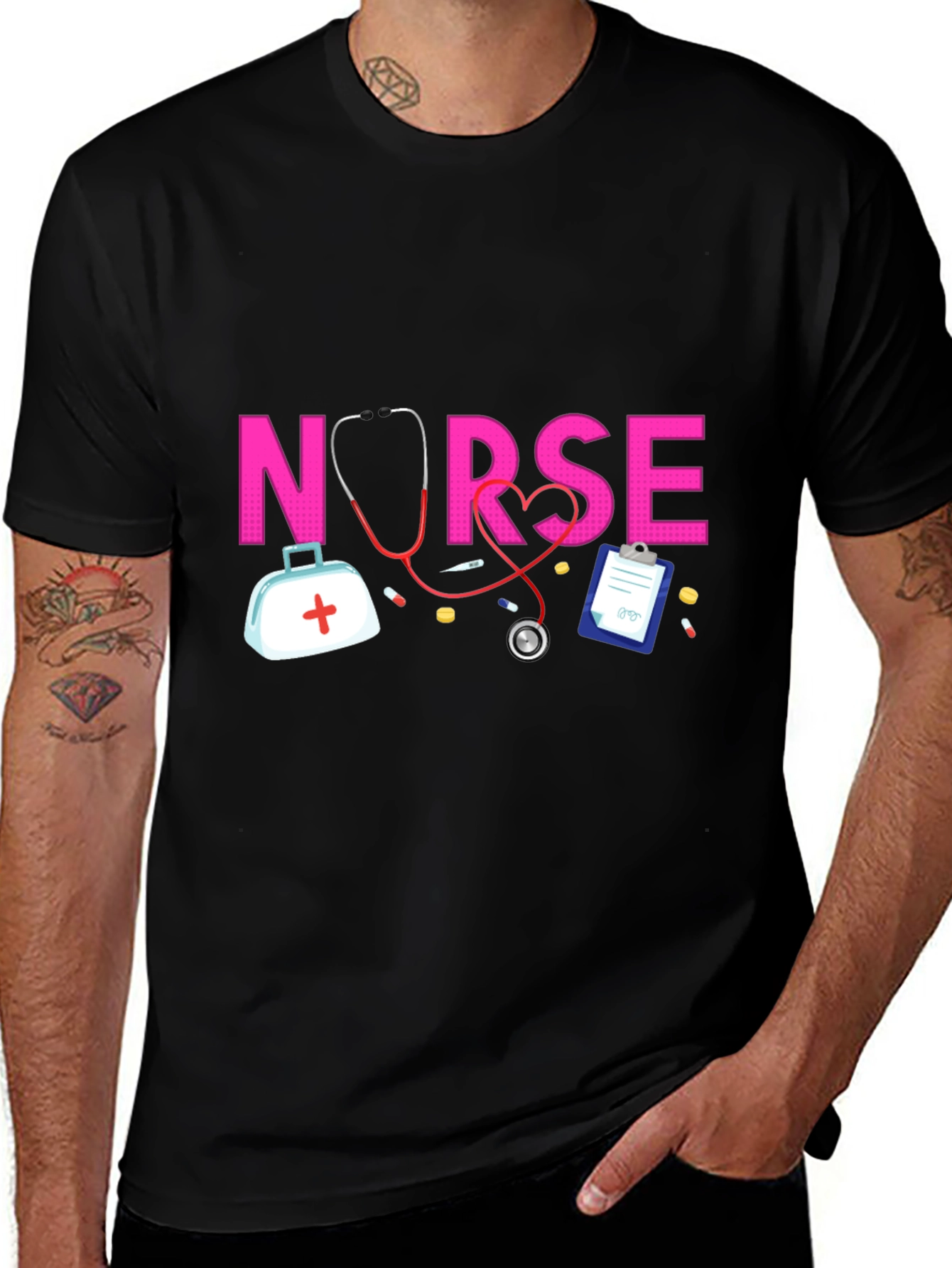 Nurse Themed Graphic Tee