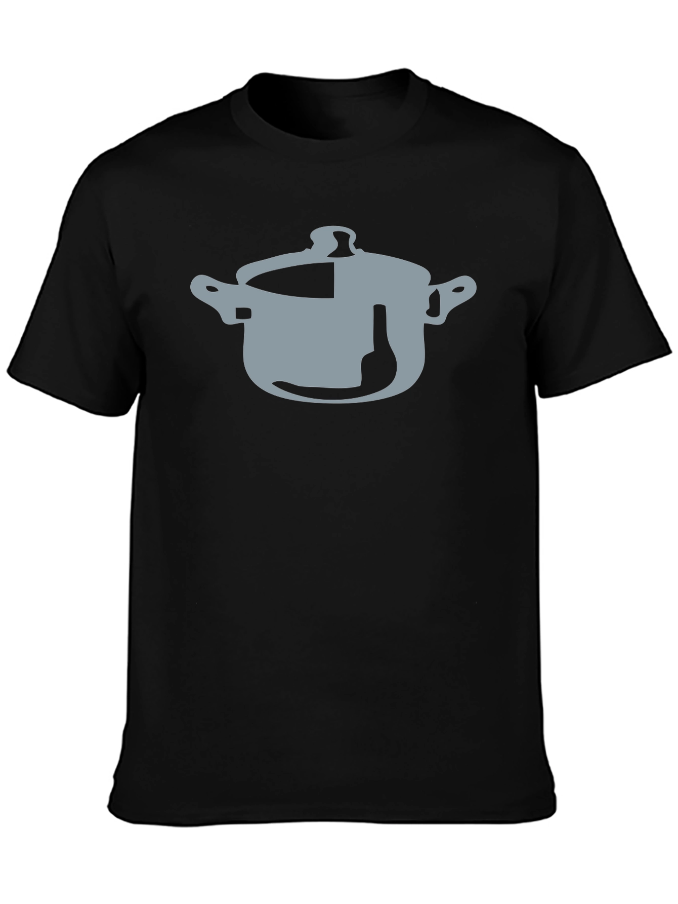 Pot & Bottle Graphic Black T-Shirt