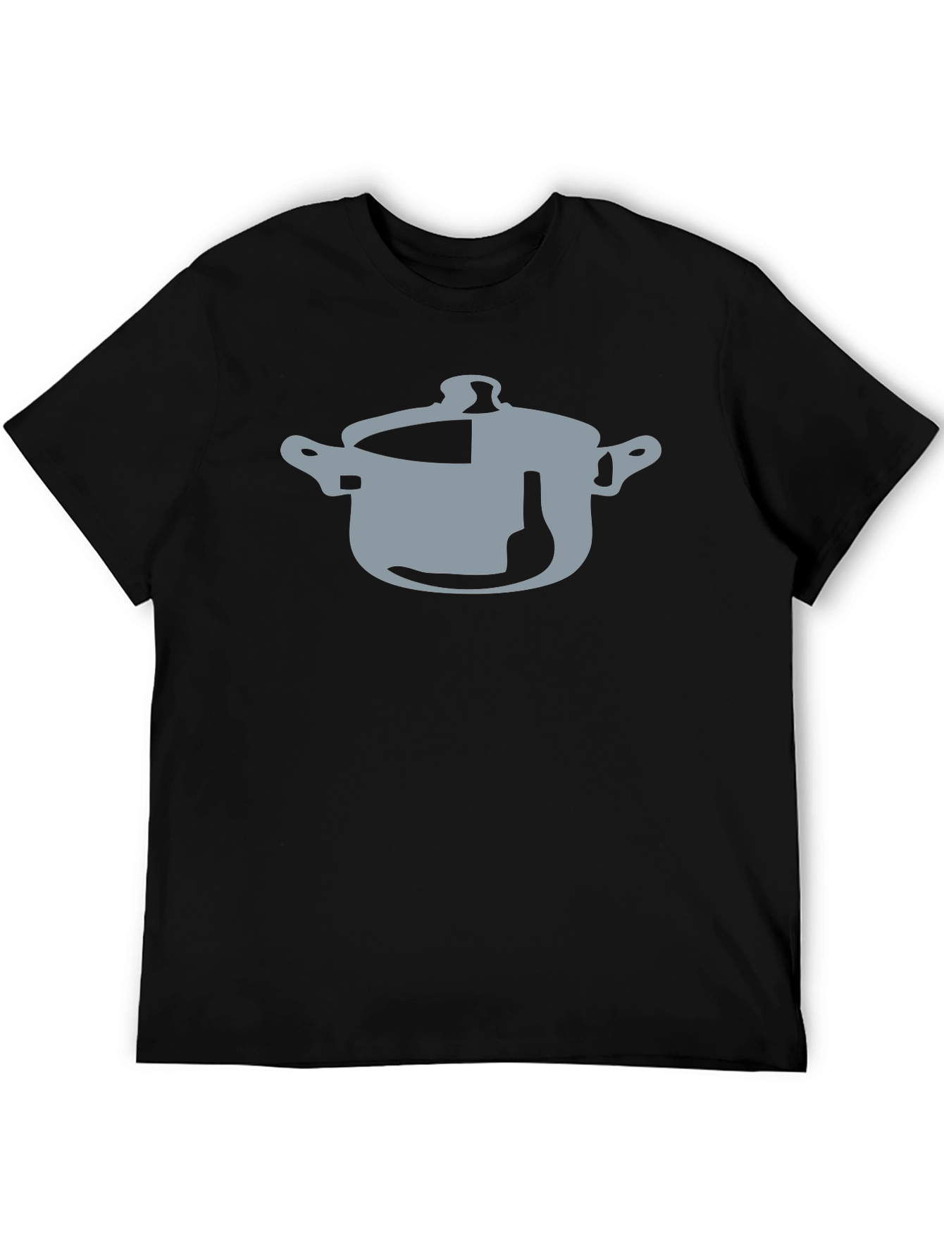 Pot & Bottle Graphic Black T-Shirt