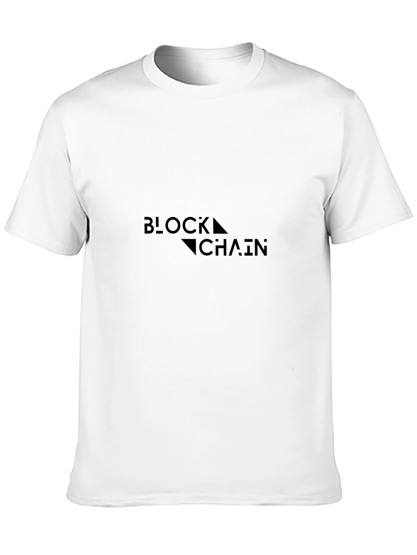 Blockchain Graphic Tee - Modern Black T-Shirt