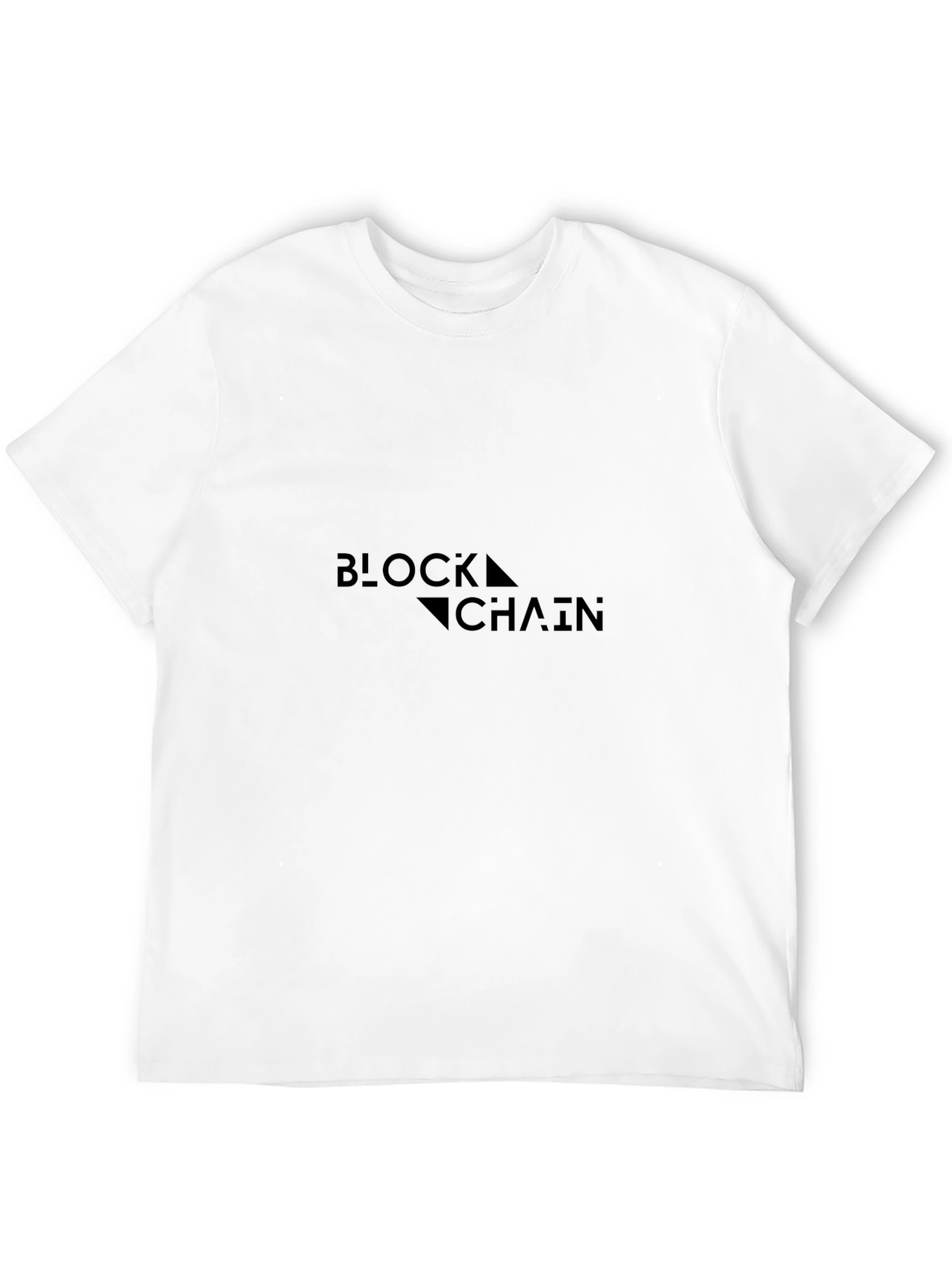 Blockchain Graphic Tee - Modern Black T-Shirt