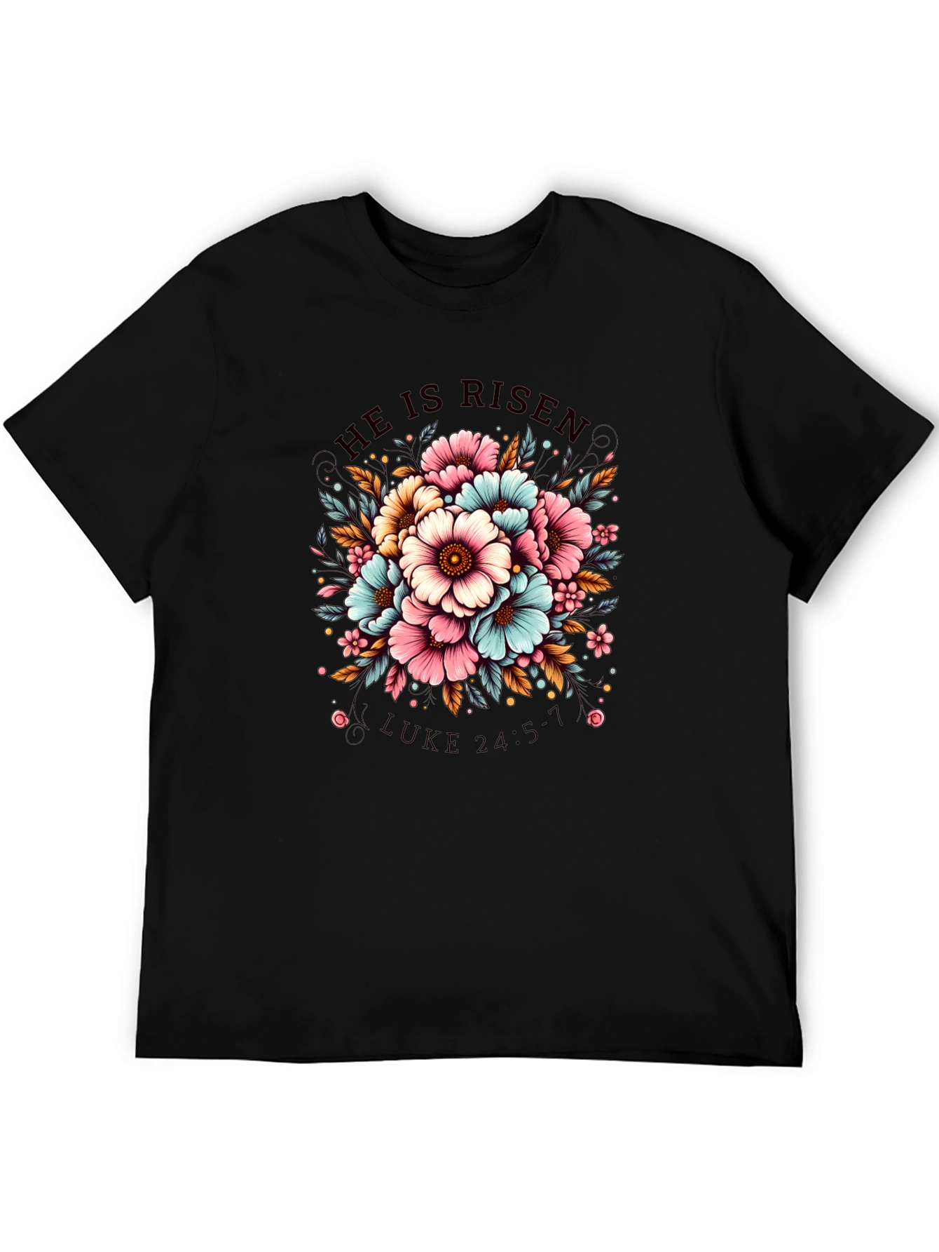 He Is Risen Floral T-Shirt