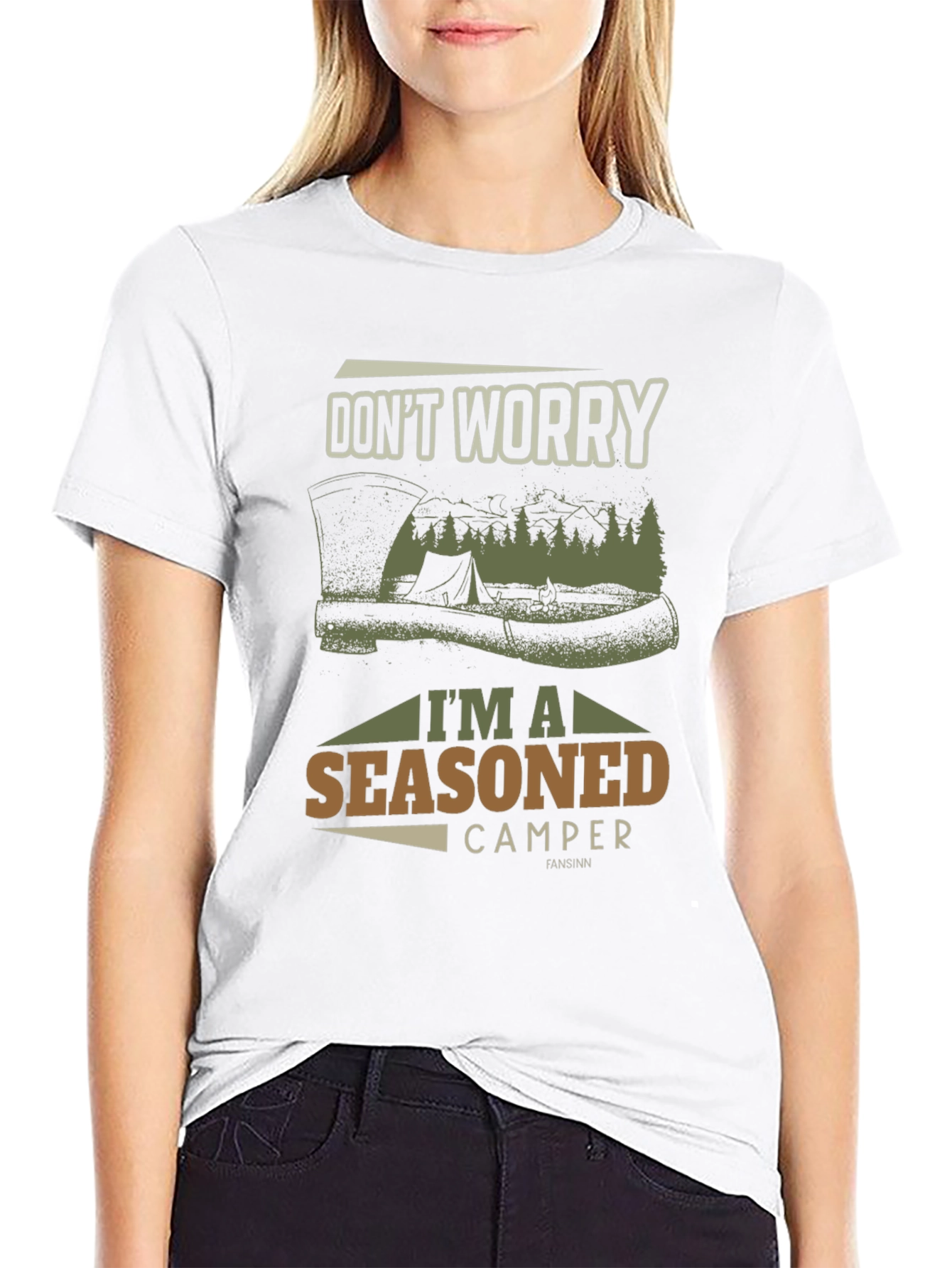 Seasoned Camper Graphic Tee - Outdoor Adventure T-Shirt
