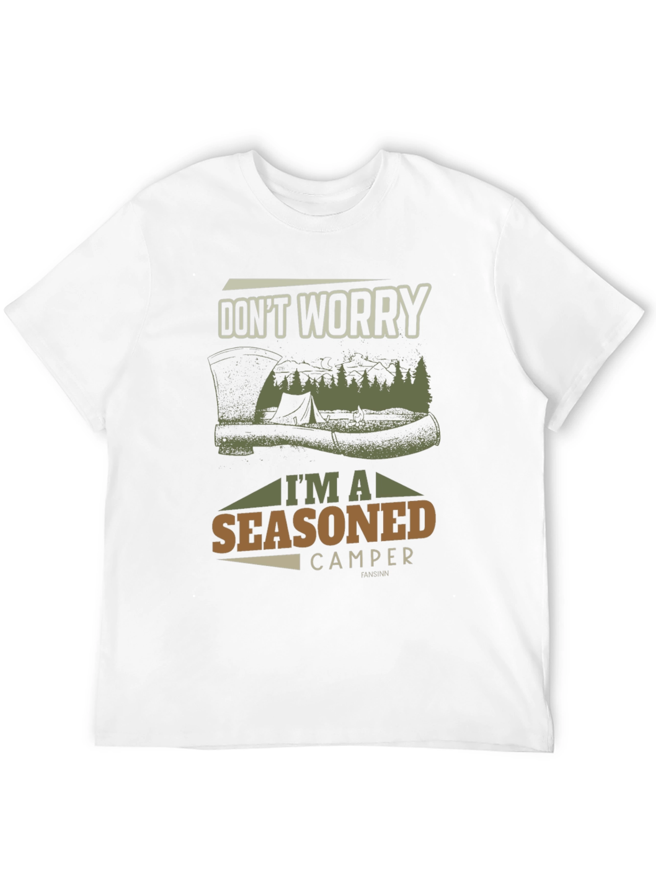 Seasoned Camper Graphic Tee - Outdoor Adventure T-Shirt