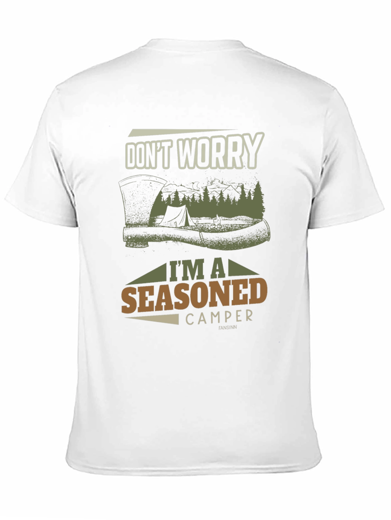 Seasoned Camper Graphic Tee - Outdoor Adventure T-Shirt