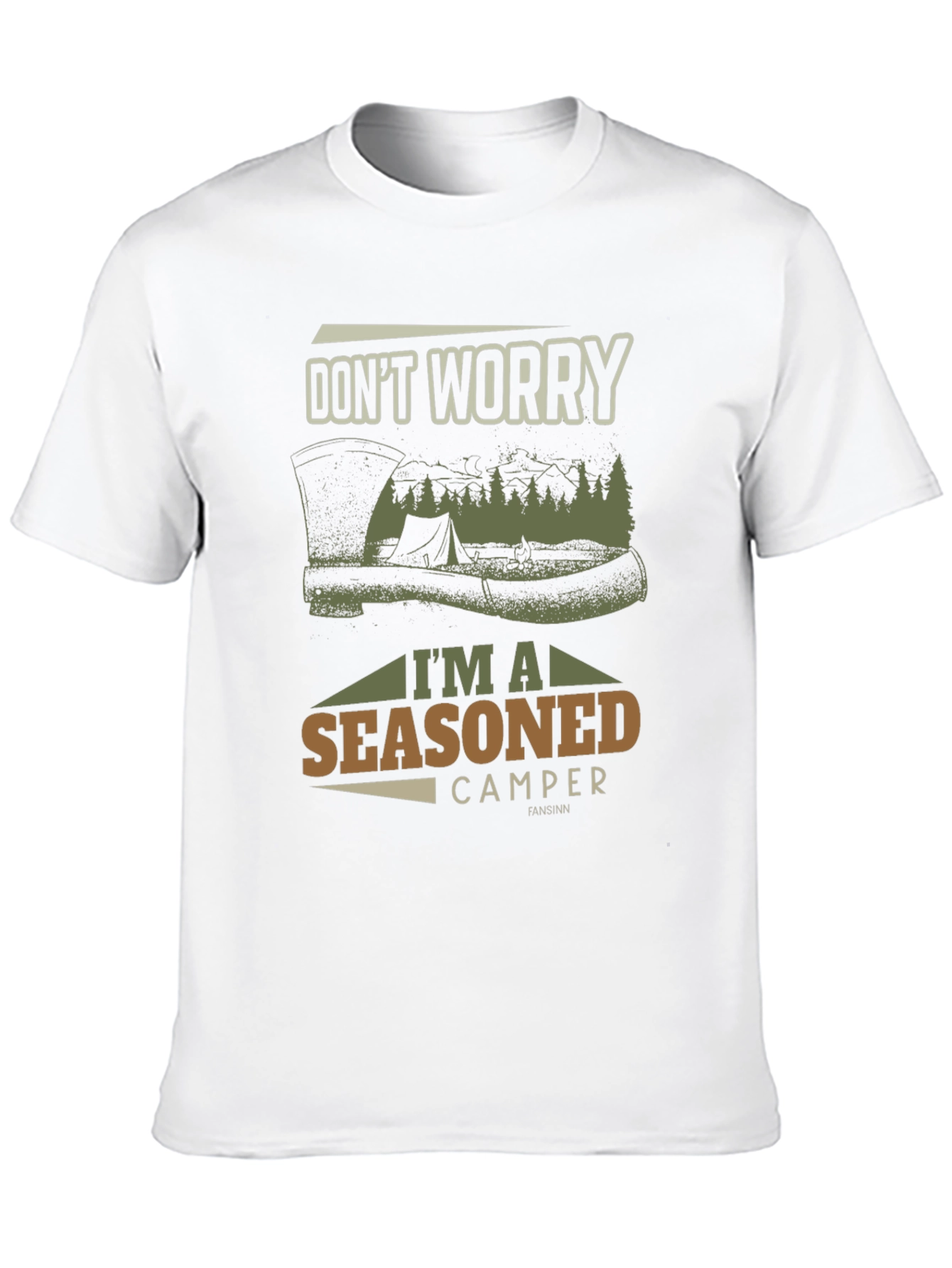 Seasoned Camper Graphic Tee - Outdoor Adventure T-Shirt