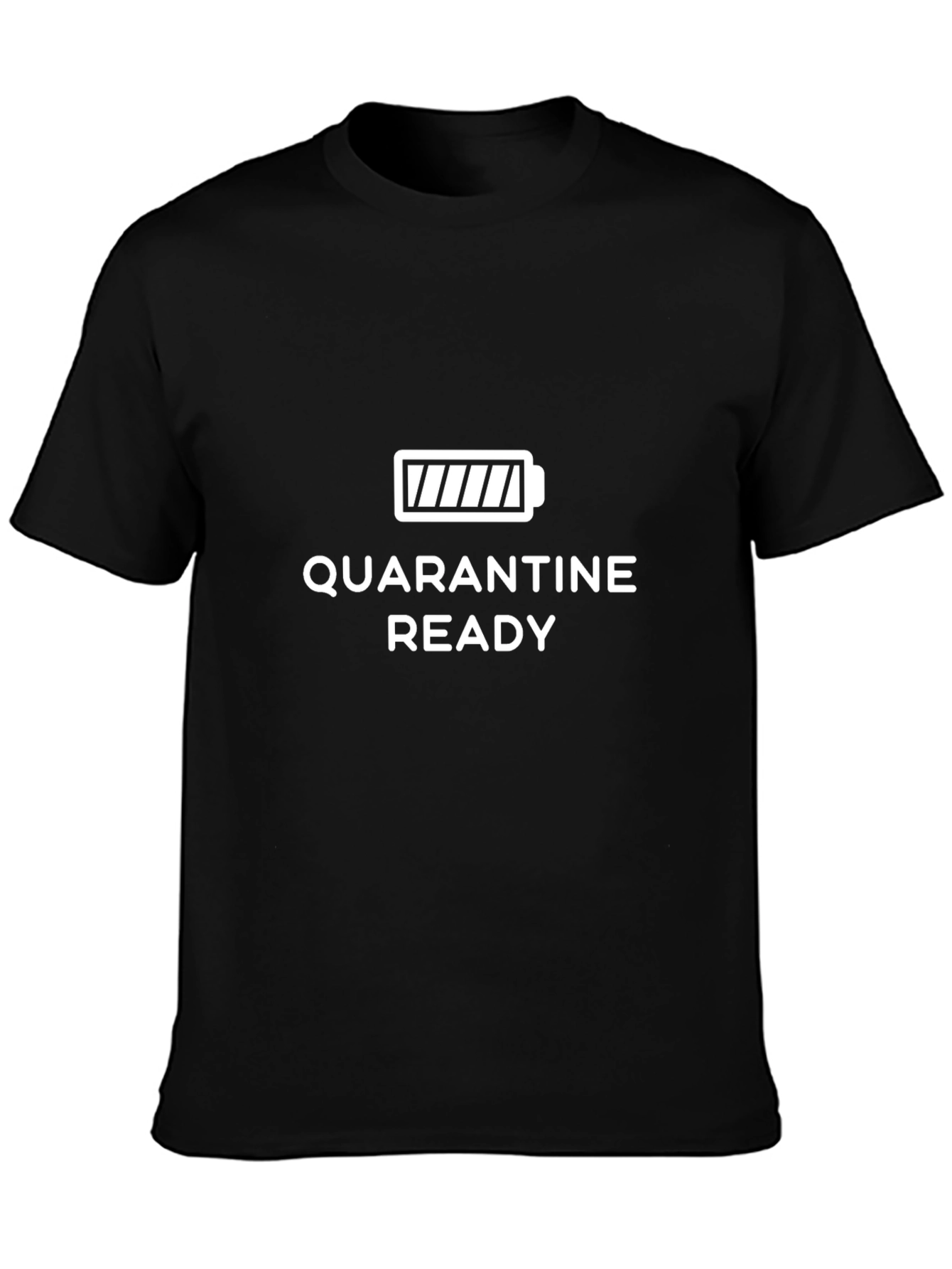 Quarantine Ready Black Cotton Tee