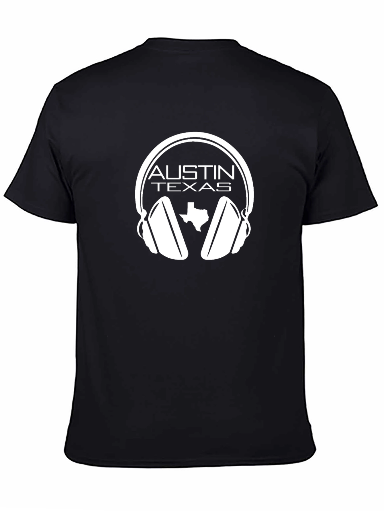 Austin Texas Headphones Graphic Tee
