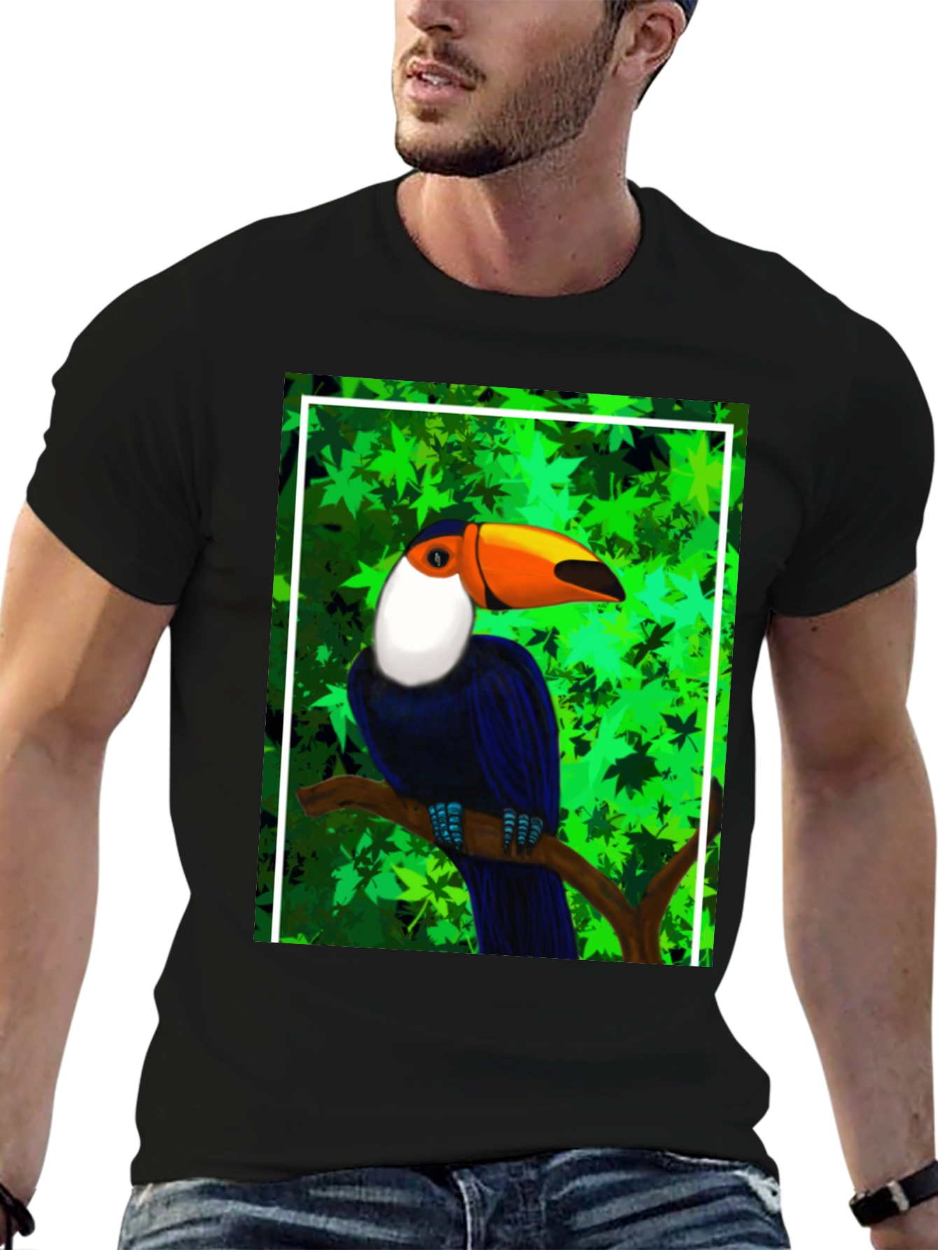 Toucan Graphic Tee - Tropical Bird T-Shirt