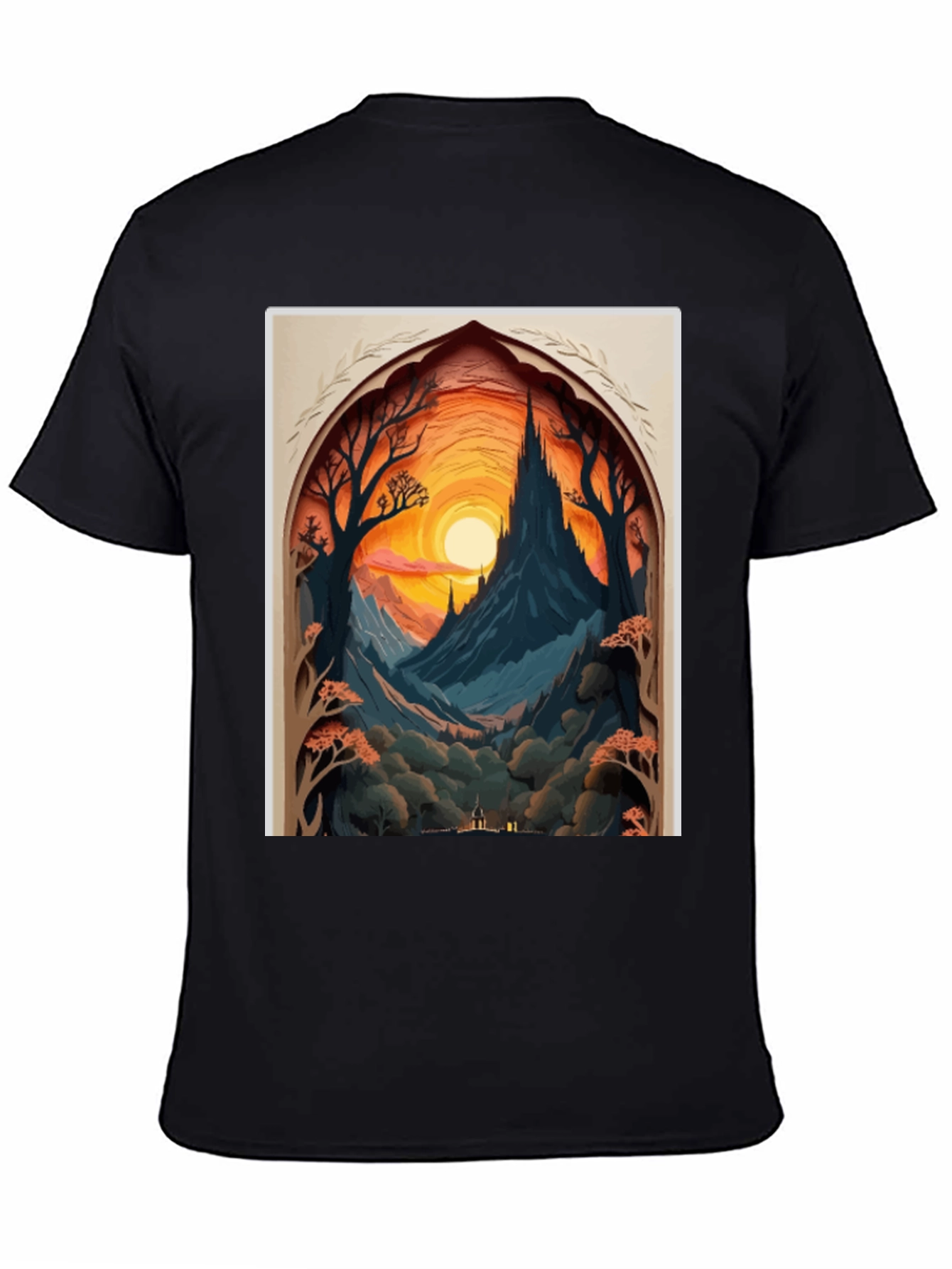 Enchanted Castle T-Shirt - Fantasy Scene