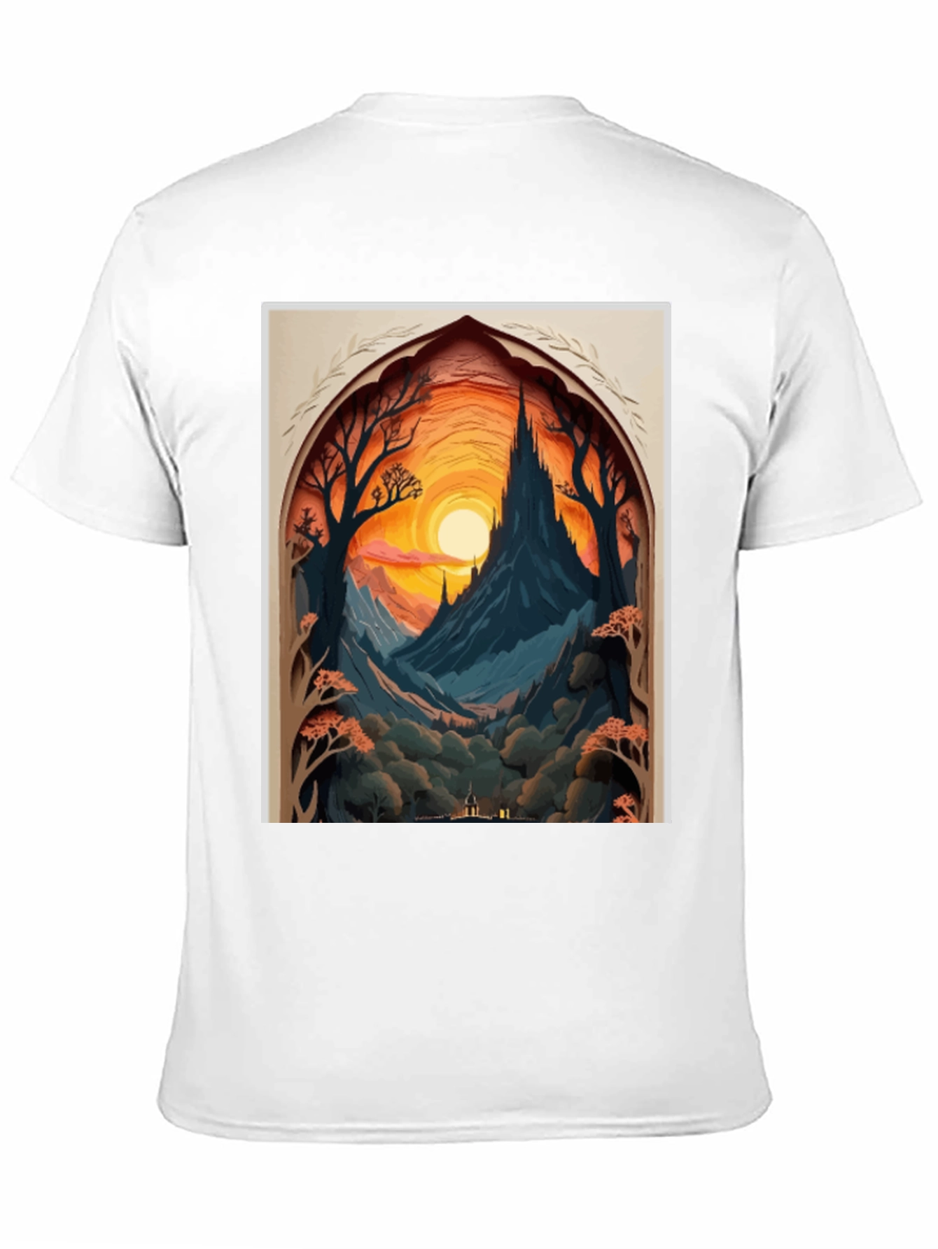 Enchanted Castle T-Shirt - Fantasy Scene