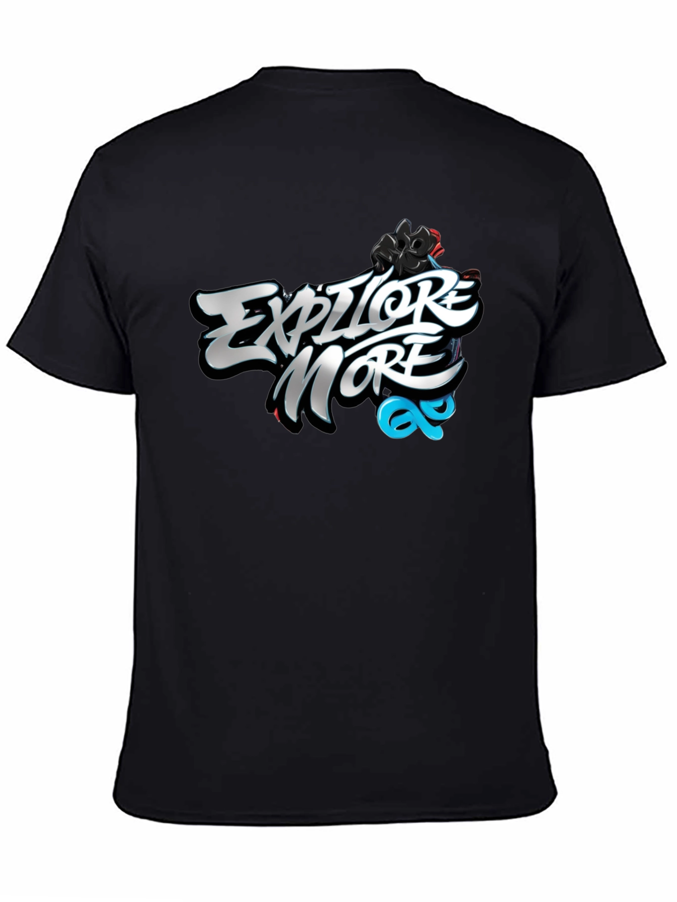Explore More Graphic Black T-Shirt
