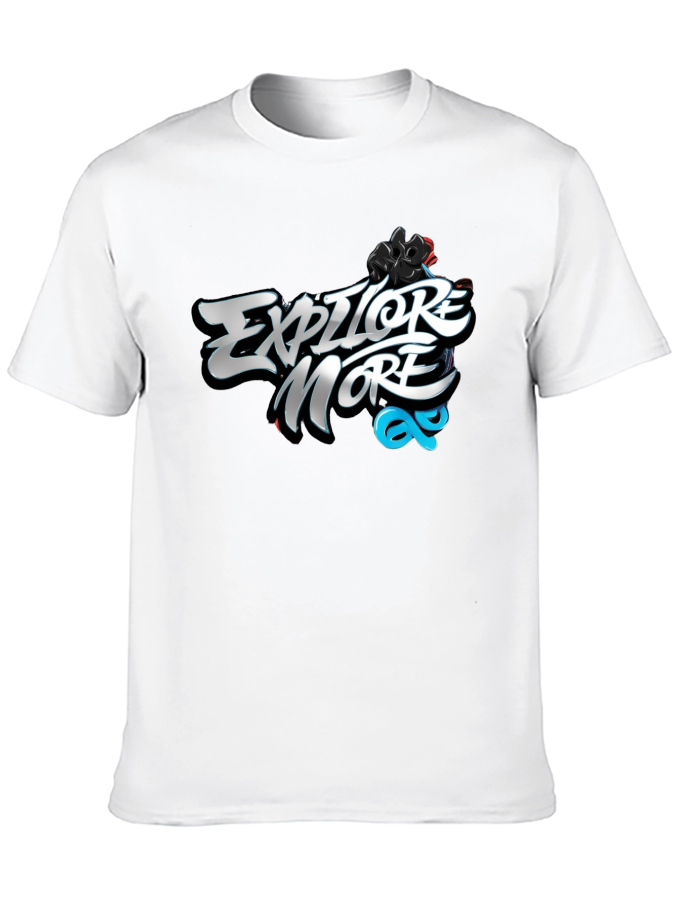 Explore More Graphic Black T-Shirt