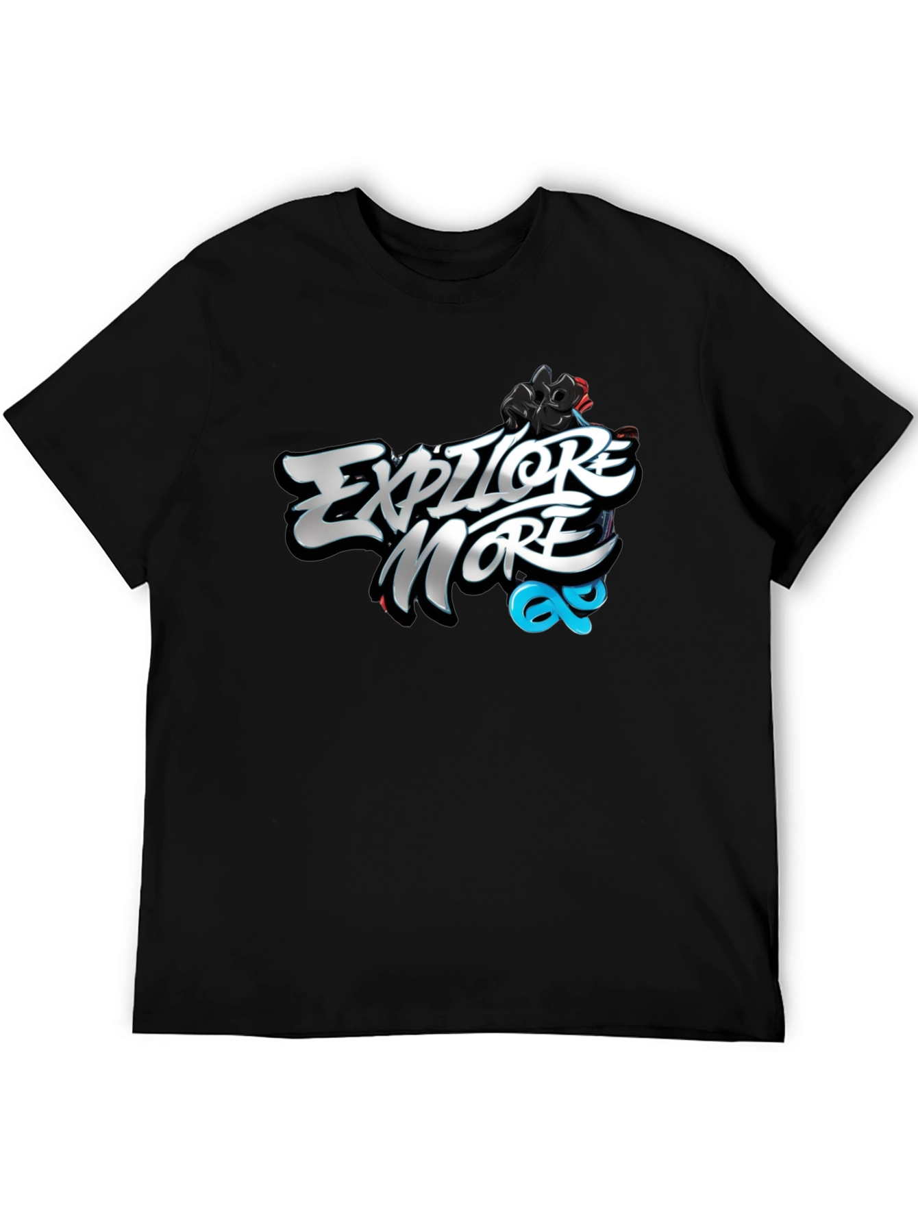 Explore More Graphic Black T-Shirt